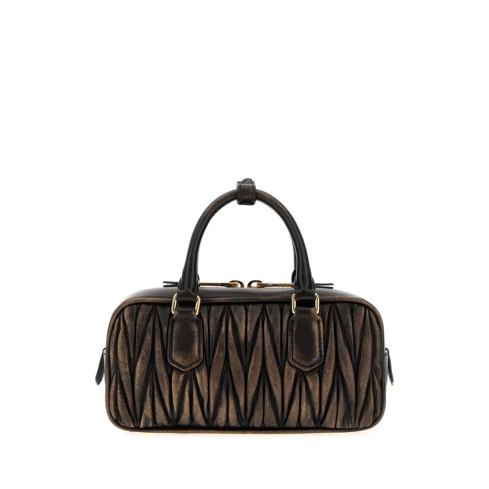 Miu Miu MIU MIU Arcadie Regular Coffee Top Handle Bag New & Authenti Size ONE SIZE - 3 Thumbnail