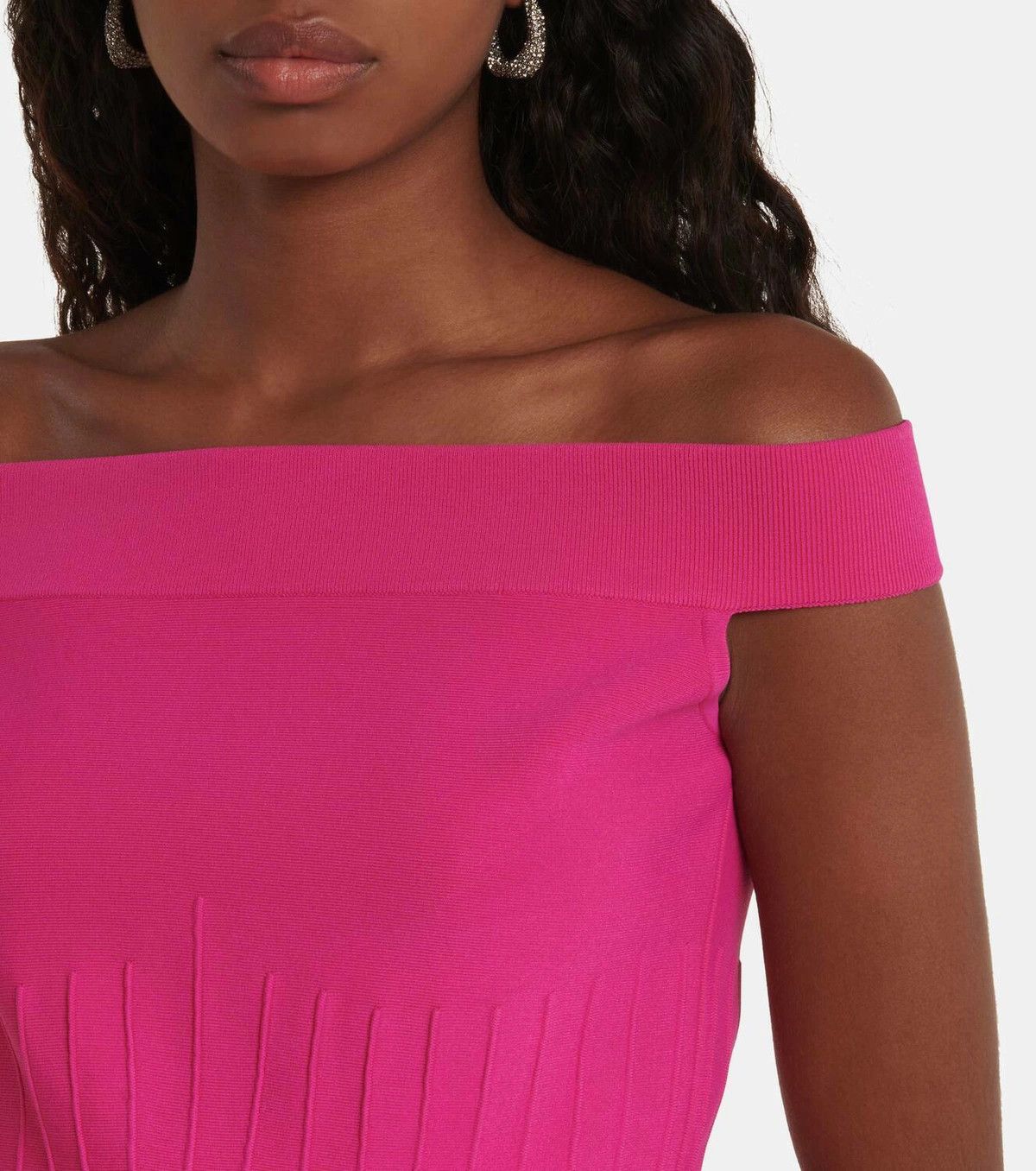 Alexander McQueen o1y0325 Bustier Top in Fuchsia Size M / US 6-8 / IT 42-44 - 4 Thumbnail