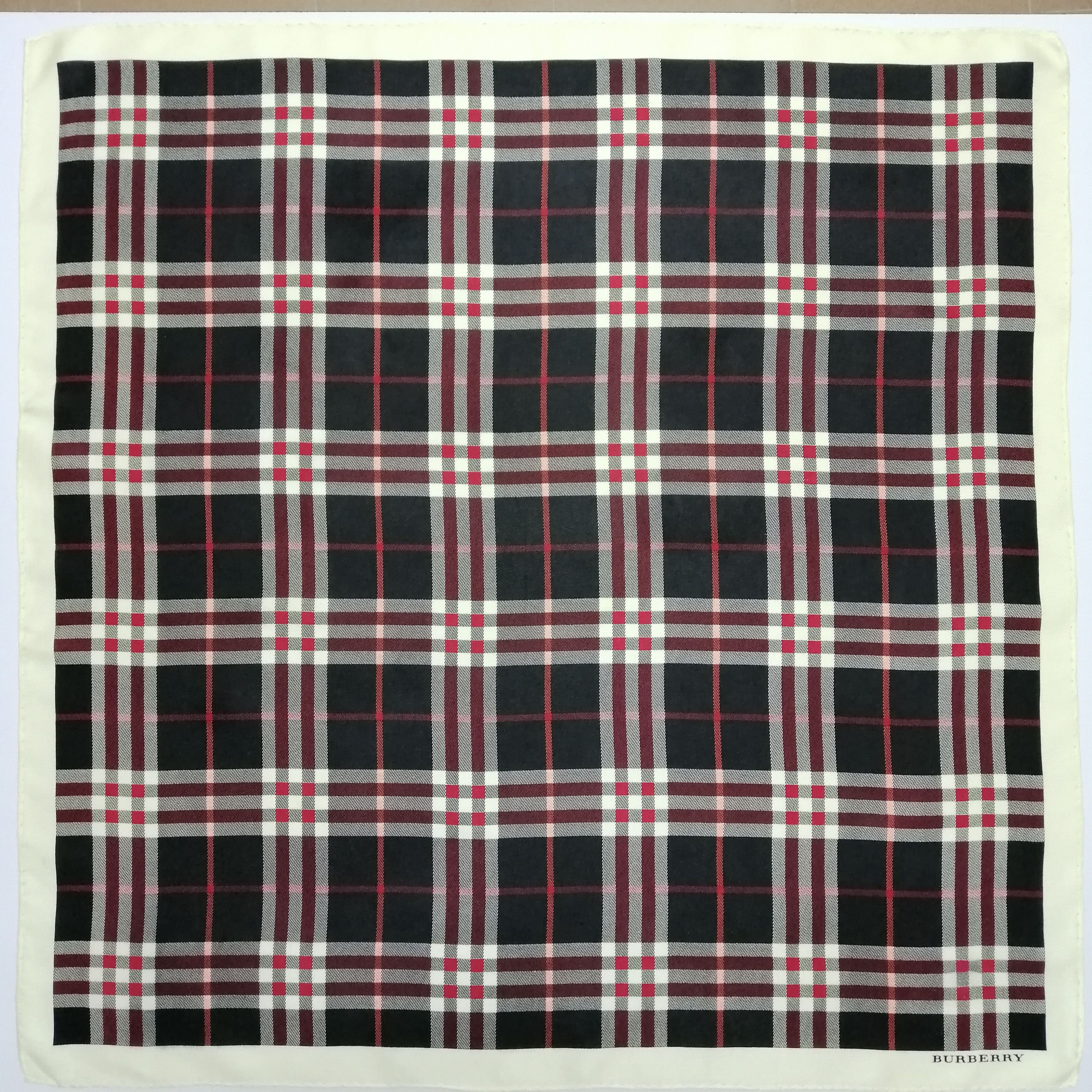 Burberry × Vintage Burberry Handkerchief/Neckerchief/Bandana-KD2278 Size ONE SIZE - 2 Thumbnail