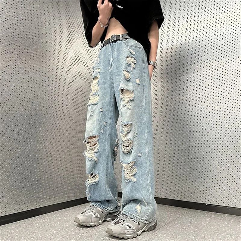 Jean × Vintage High Street Ripped Jeans Size US 32 / EU 48 - 5 Thumbnail