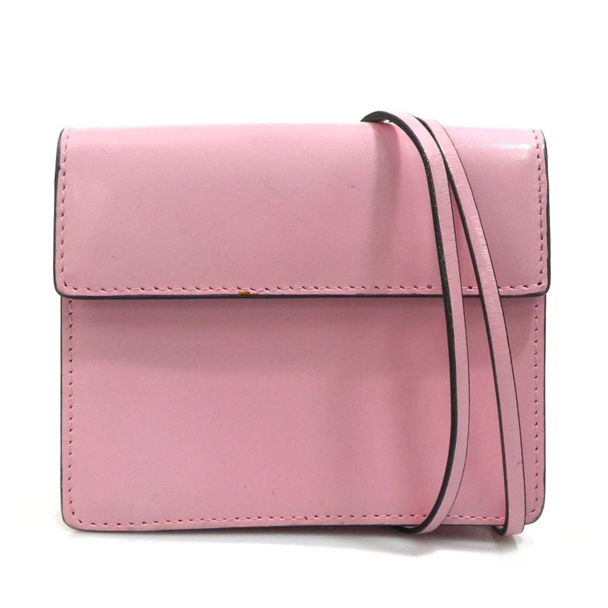 Prada Prada Pochette Leather Pink Silver Women's e61826a Size ONE SIZE - 1 Thumbnail