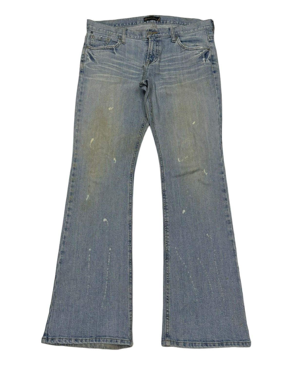 If Six Was Nine 🔥ORIRIN JAPAN BLUE WASH BOOTCUT FLARE JEANS Size US 34 / EU 50 - 1 Thumbnail