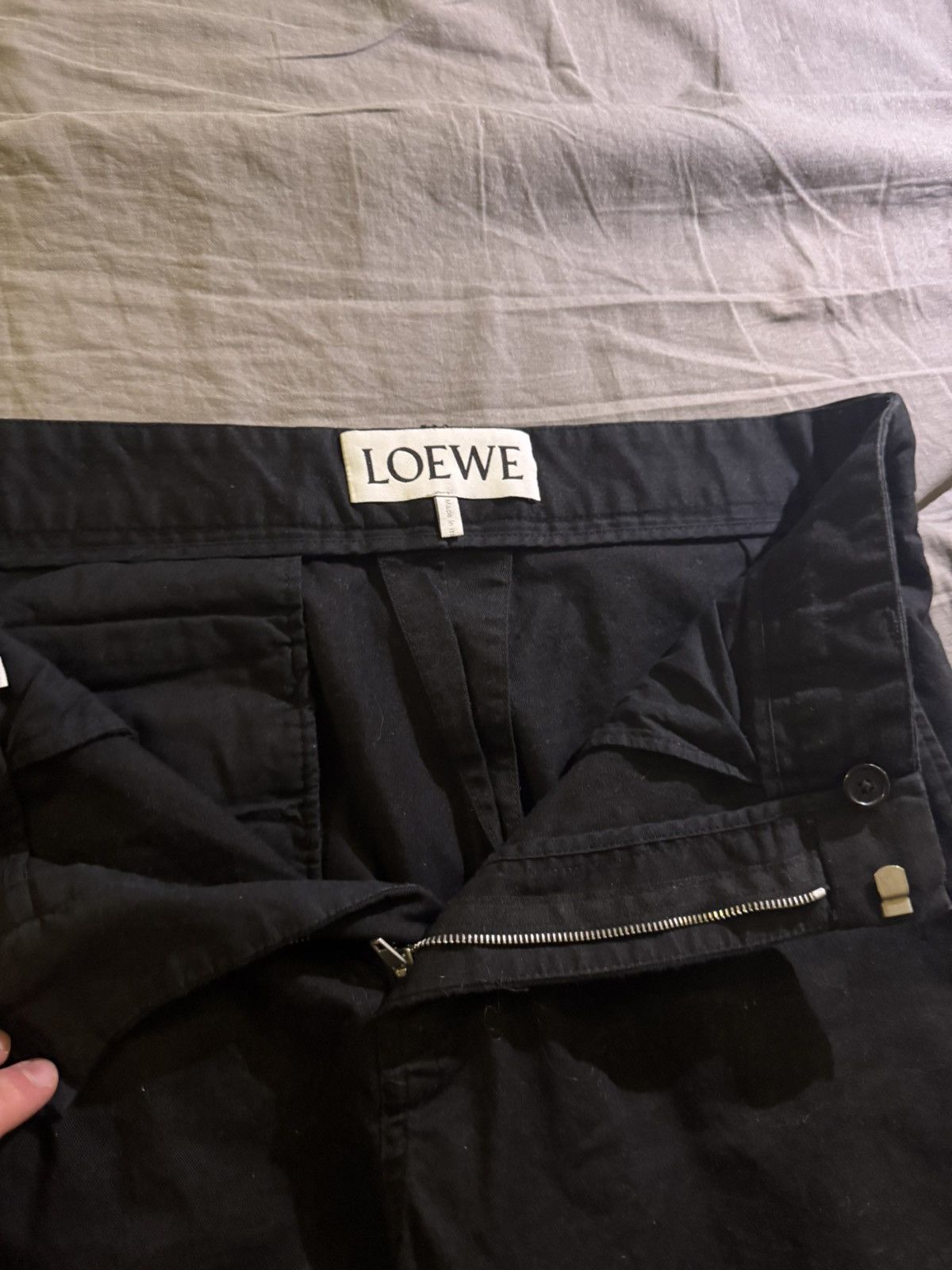 Loewe Loewe Technical Cargo Trousers – Black Size US 30 / EU 46 - 2 Thumbnail