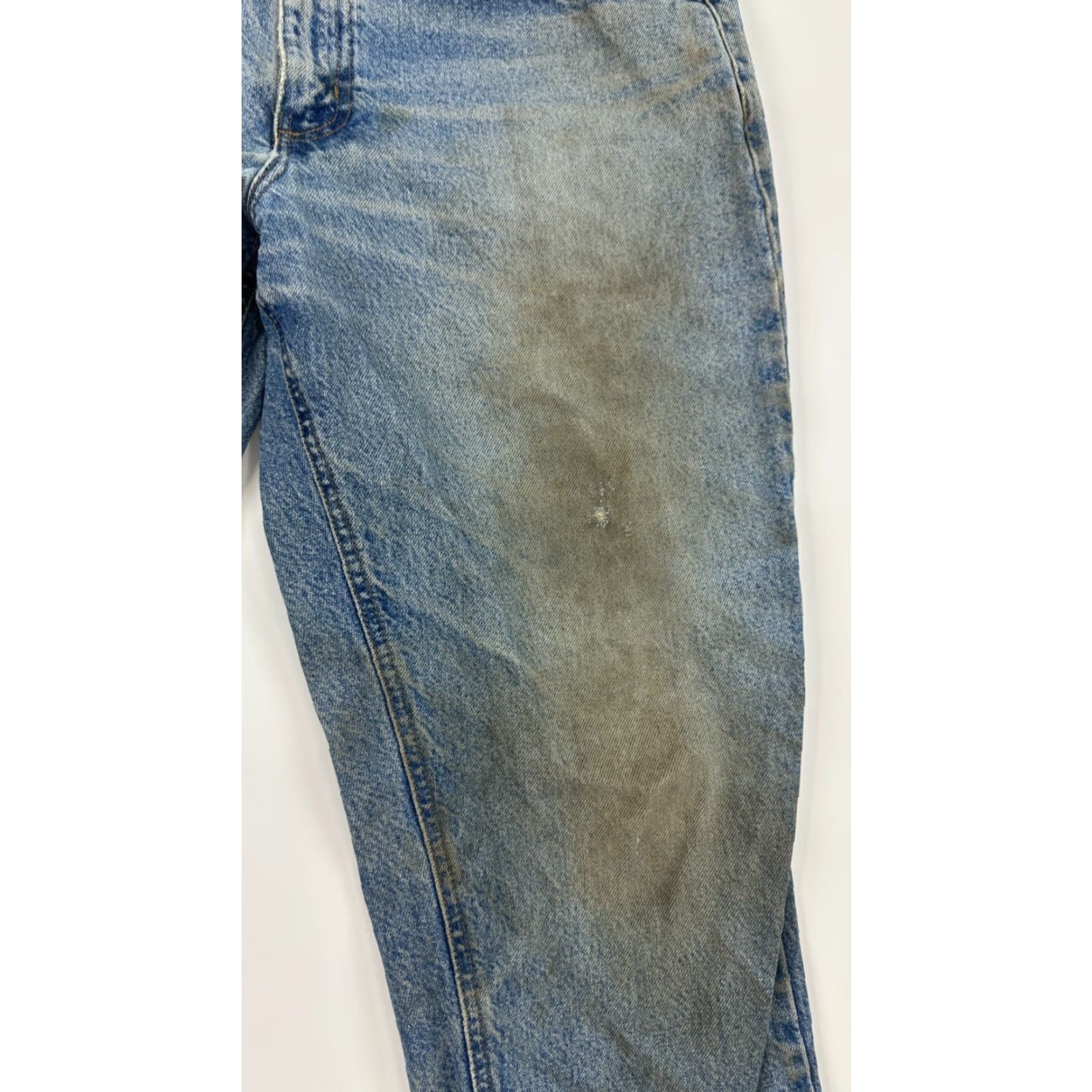 Carhartt Carhartt Jeans Mens 36x30 Blue Denim Distressed Relaxed Tapered Leg Outdoor Size US 36 / EU 52 - 4 Thumbnail