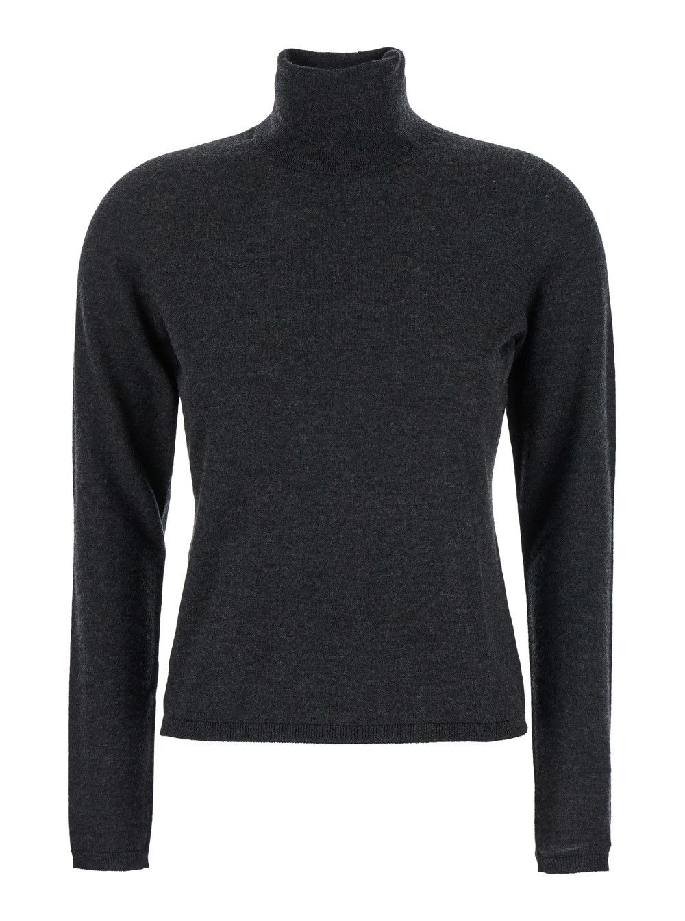 'Adda' Grey High Neck Sweater in Cashmere Woman