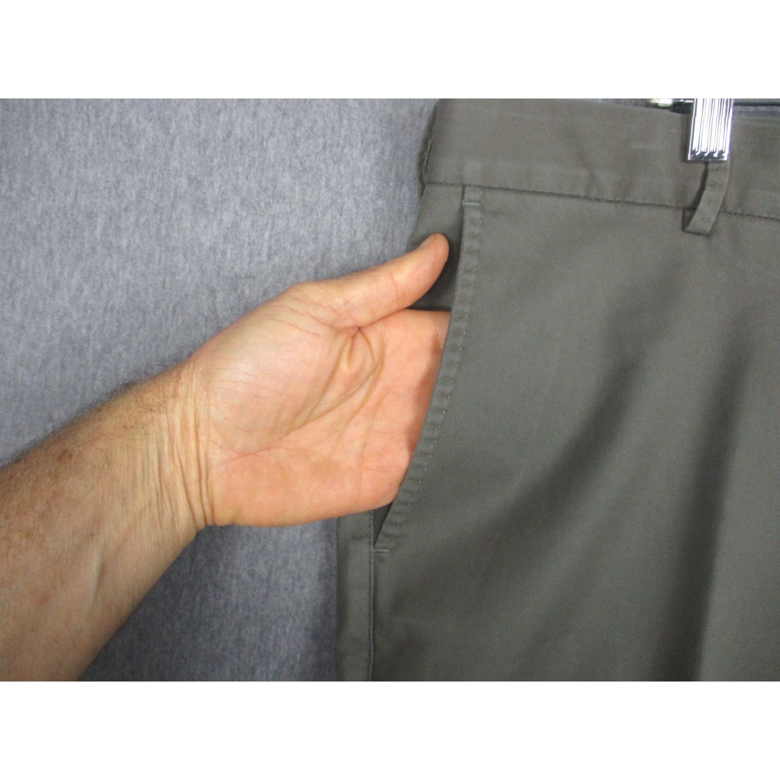 Peter Millar Peter Millar Pants Mens 38x32 Green Chino Twill Straight Leg Stretch Golf Casual Size US 38 / EU 54 - 3 Thumbnail
