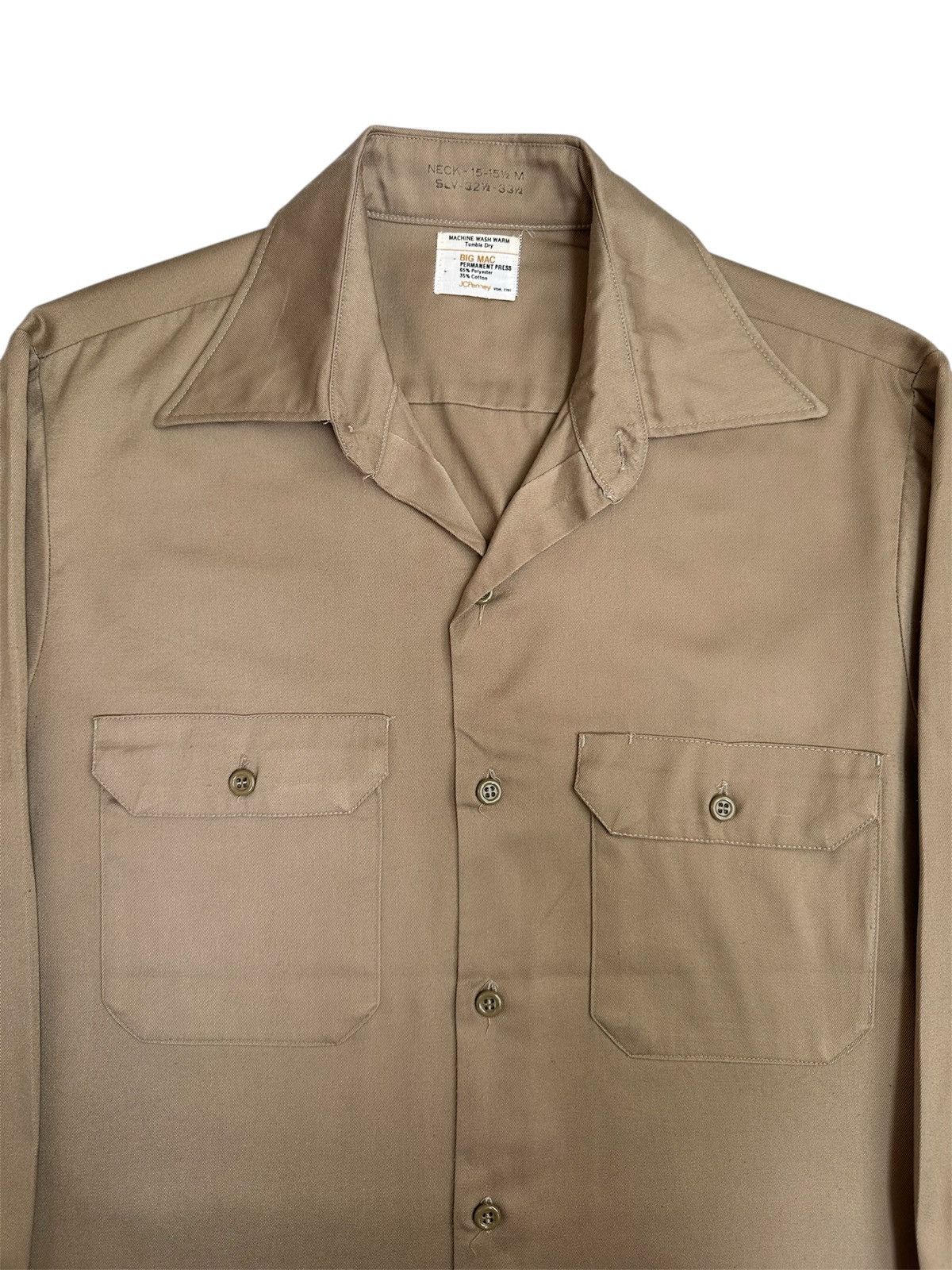 Big Mac Vintage 70s Big Mac JcPenney US Army Workshirt Made in USA Size US M / EU 48-50 / 2 - 2 Thumbnail
