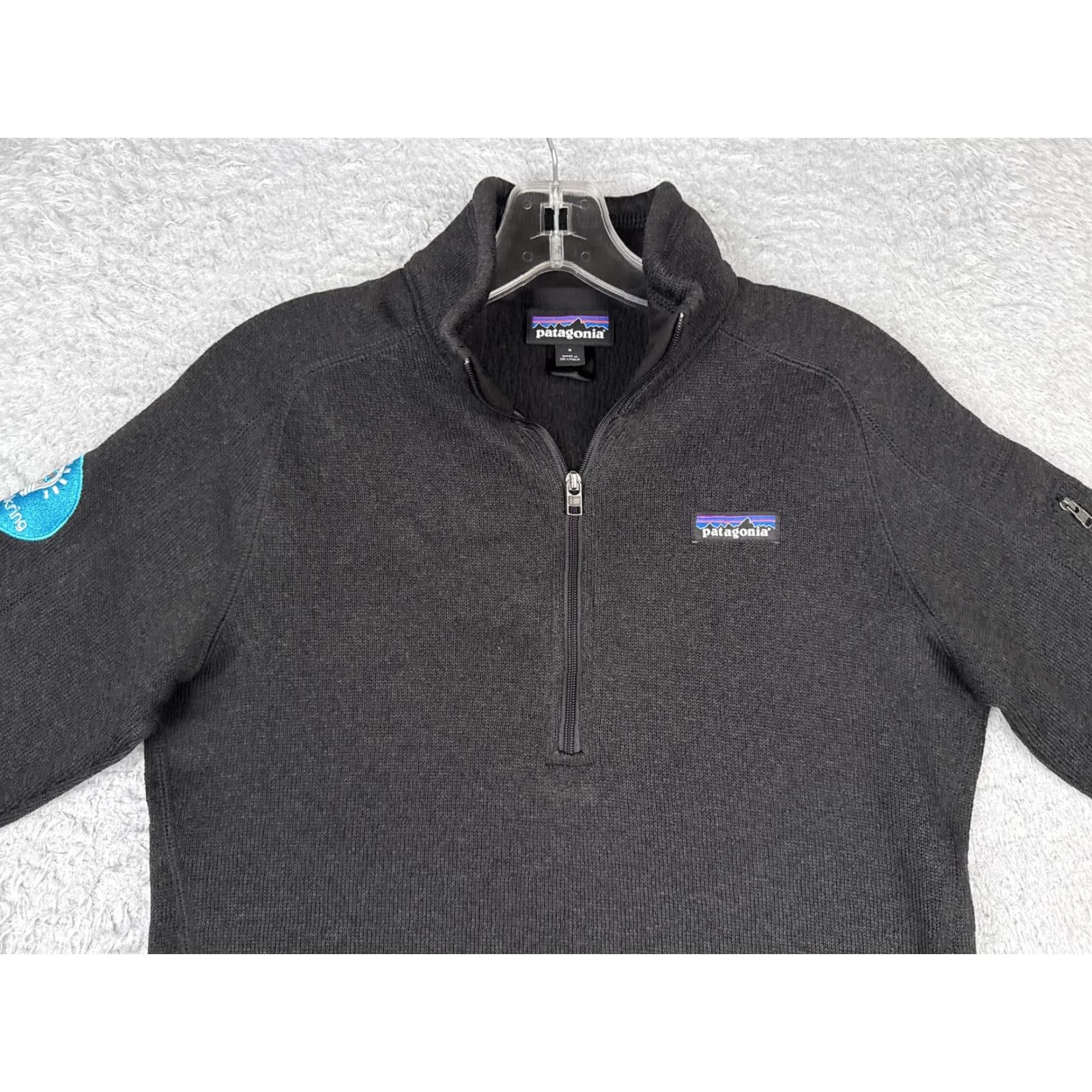 Patagonia Patagonia Sweater Womens Small Black 1/4 Zip Better Sweater Pullover FA21 25618 Size S / US 4 / IT 40 - 4 Thumbnail