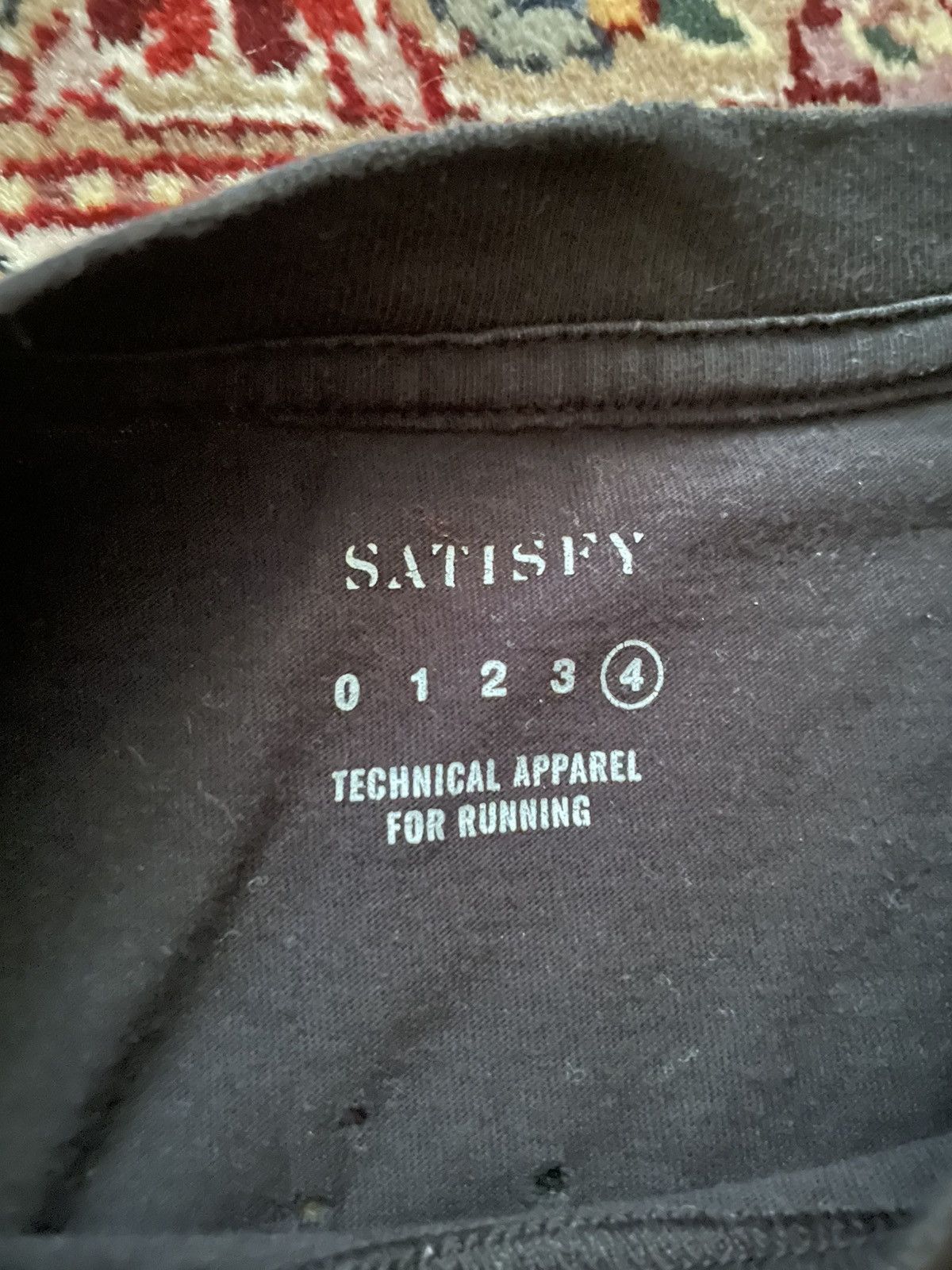 Satisfy Satisfy Fucking Running Moth Eaten Tee - 4/XL Size US XL / EU 56 / 4 - 3 Thumbnail