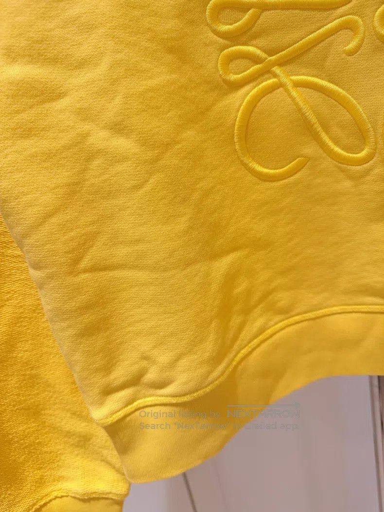 Loewe Loewe Embroidered Logo Yellow Patchwork Hoodie Size S / US 4 / IT 40 - 4 Thumbnail