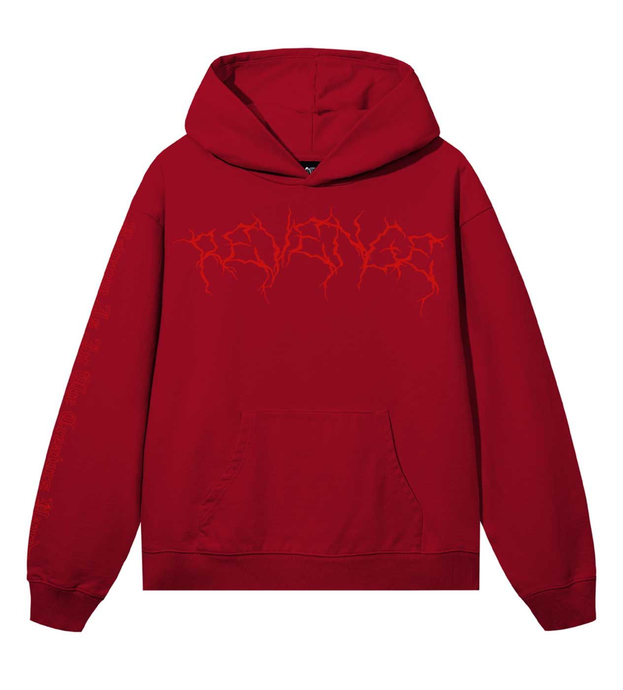 Revenge Xxxtentacion Lightning Hearbreak Hoodie Red/Red Size US L / EU 52-54 / 3 - 1 Thumbnail