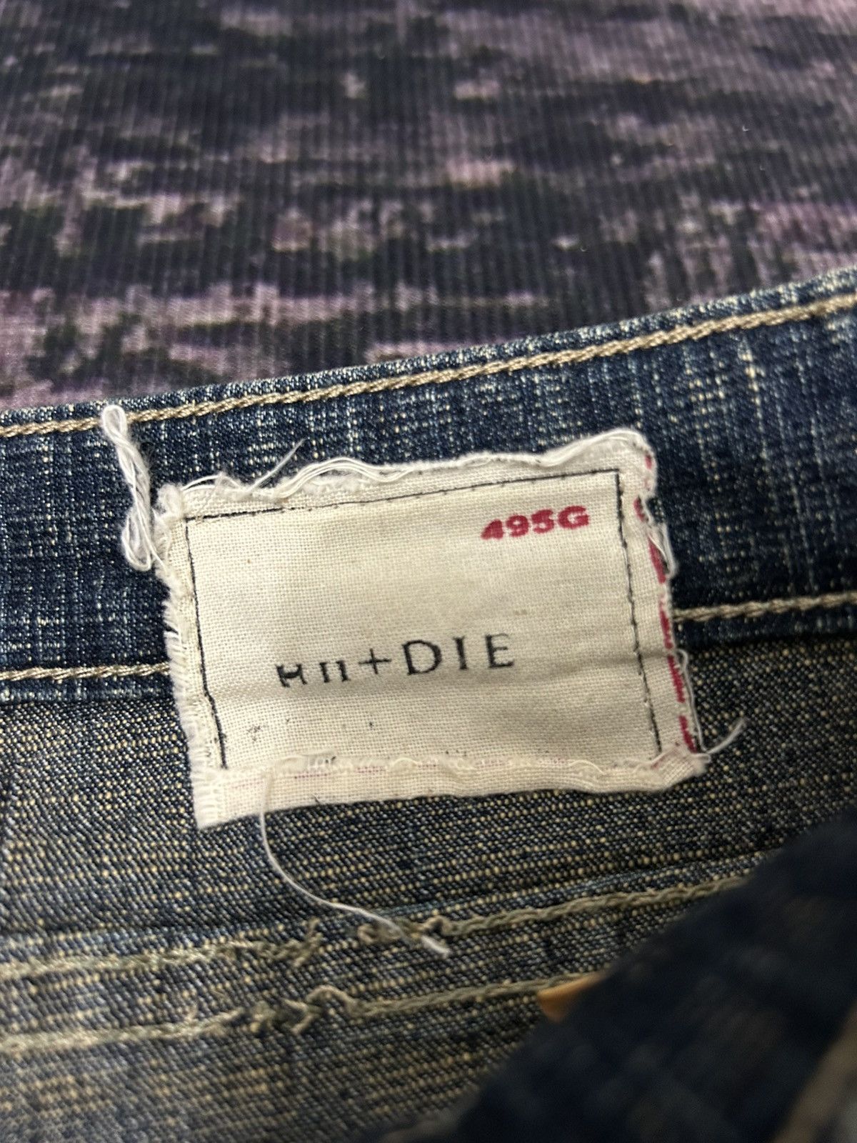If Six Was Nine H.Naoto + DIE Poem Print Flare Jeans Size US 27 - 13 Thumbnail