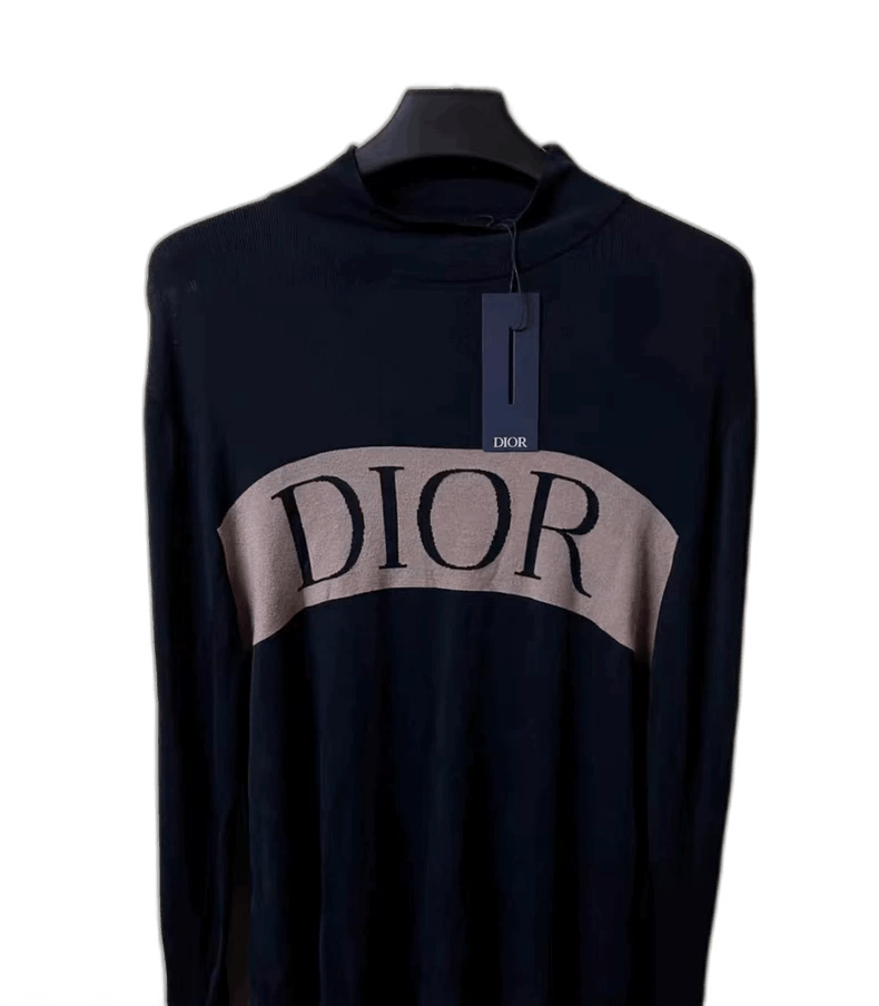 Dior dior wool knit turtleneck long sleeve Size US M / EU 48-50 / 2 - 1 Thumbnail