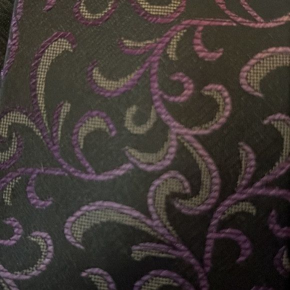 Alfani ALFANI 100% silk Purple Grey Black tie Size ONE SIZE - 3 Thumbnail