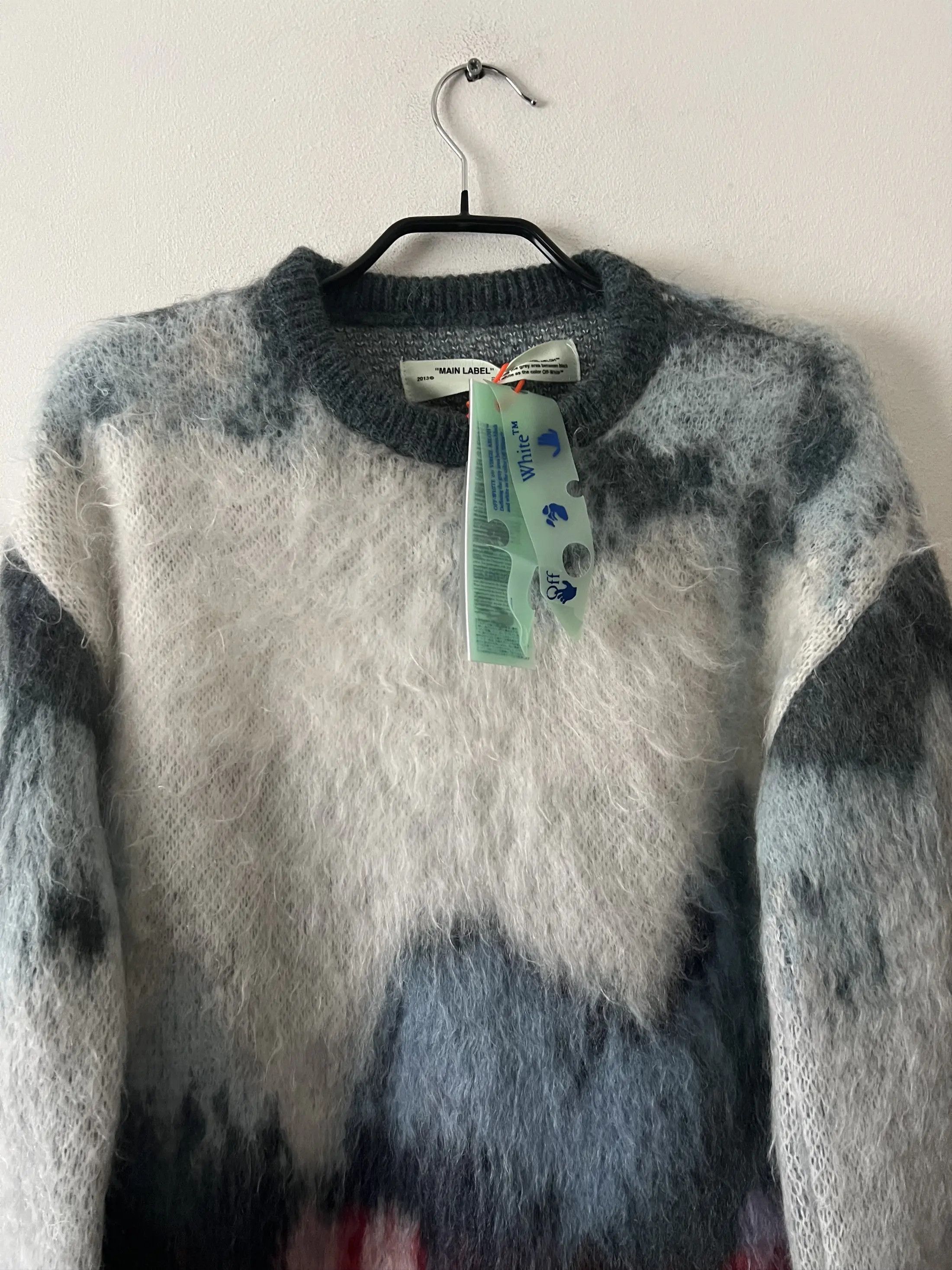 Off-White Off-white Fringe Knit Watercolor Mohair Size S / US 4 / IT 40 - 5 Thumbnail
