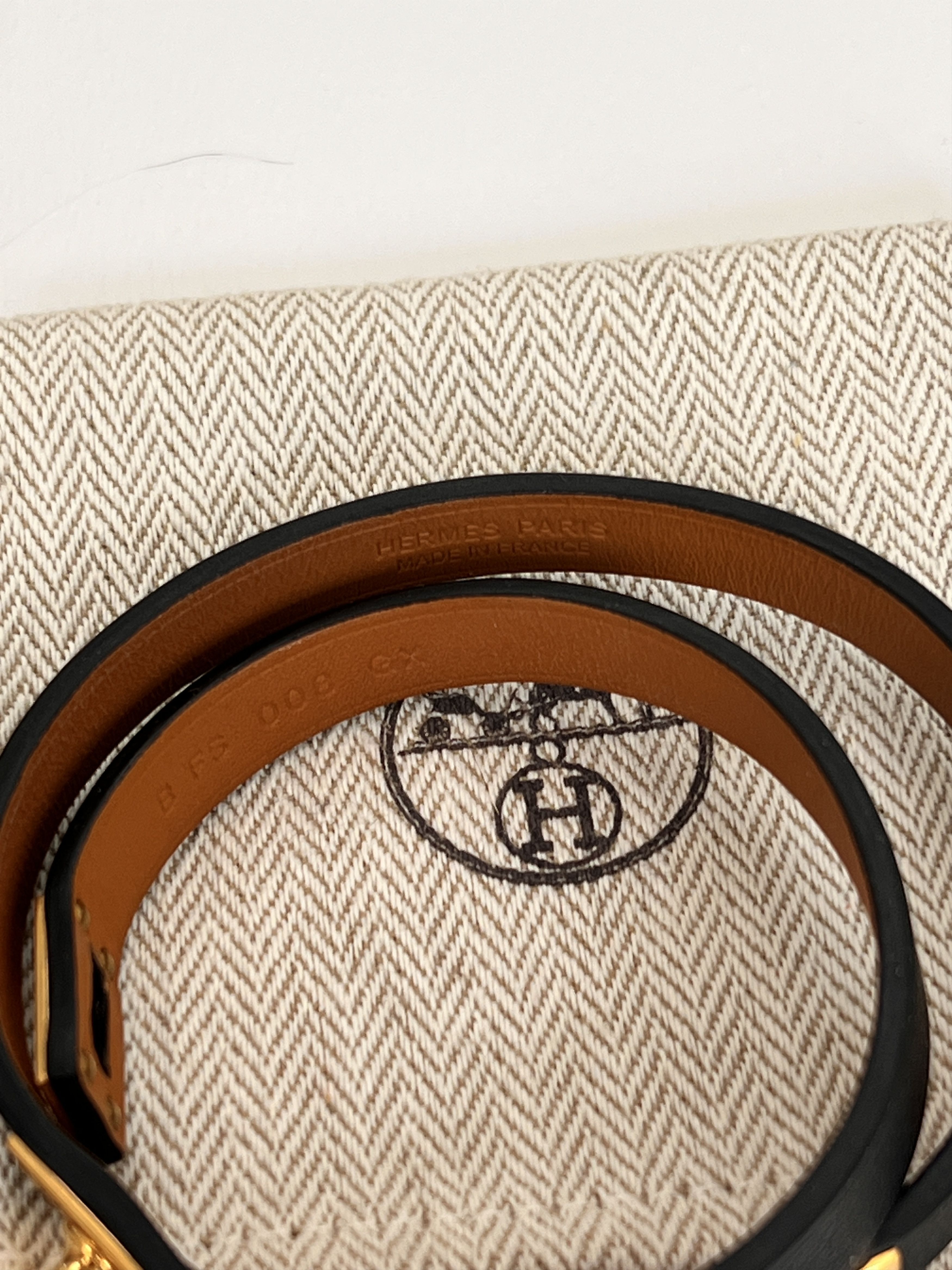 Hermes Mini Kelly Double Tour bracelet, Black Size ONE SIZE - 7 Thumbnail