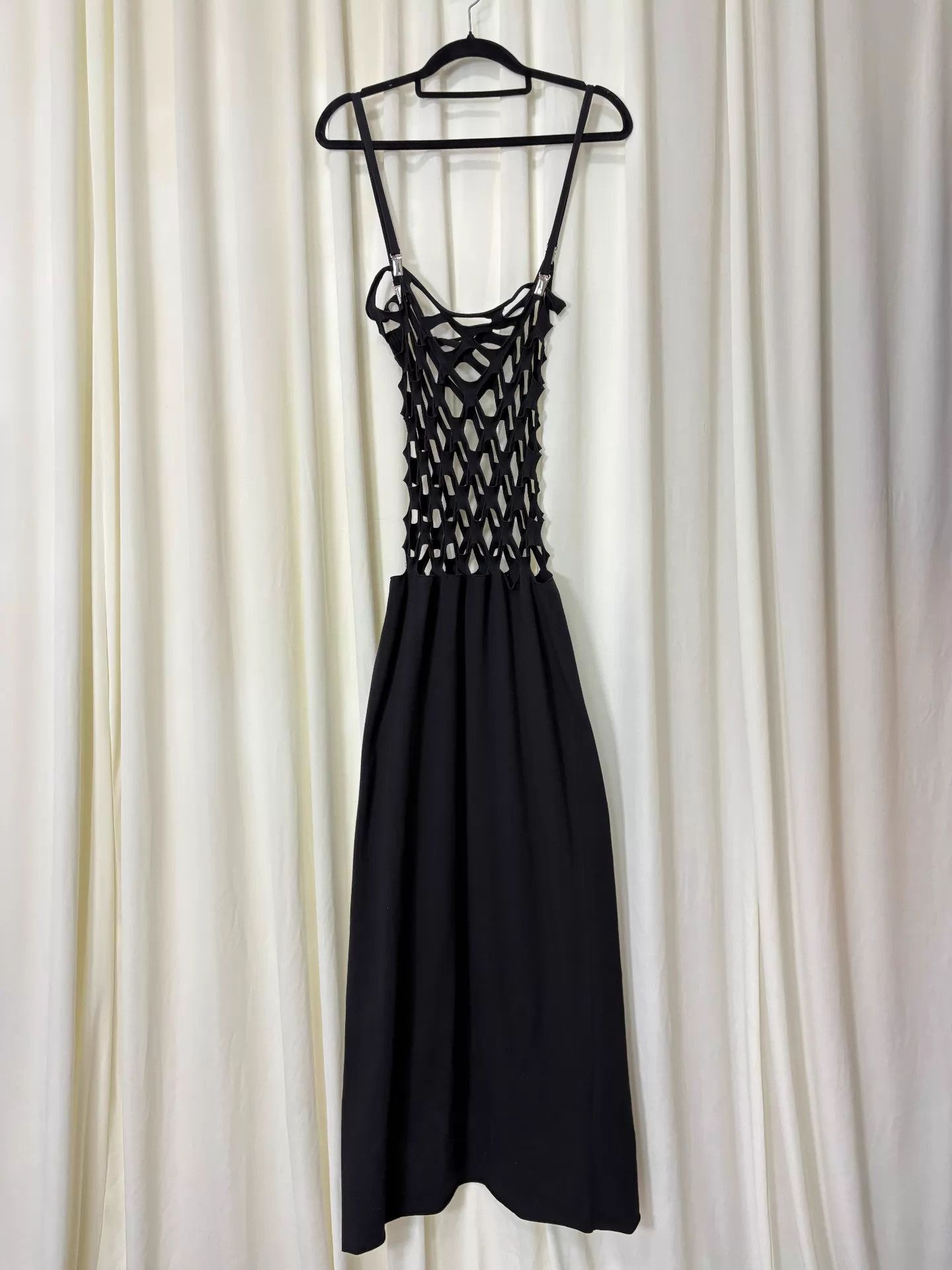 Jean Paul Gaultier JPG Vintage Runway Cutout Decon Garter Mesh Eyelet Dress S Size S / US 4 / IT 40 - 7 Thumbnail