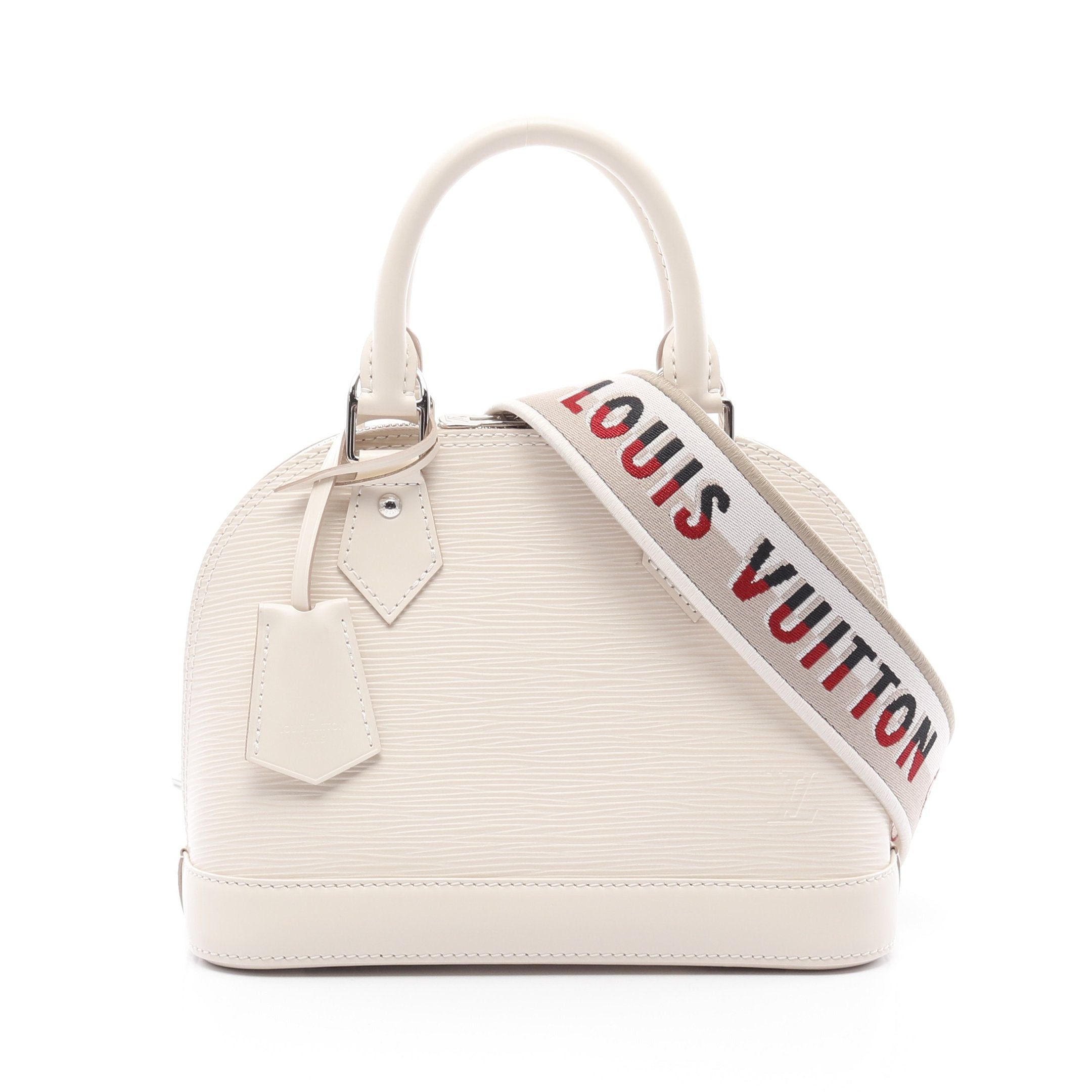 Louis Vuitton Louis Vuitton Alma Bb Epi Quartz Handbag Leather Ivory Size ONE SIZE - 1 Thumbnail