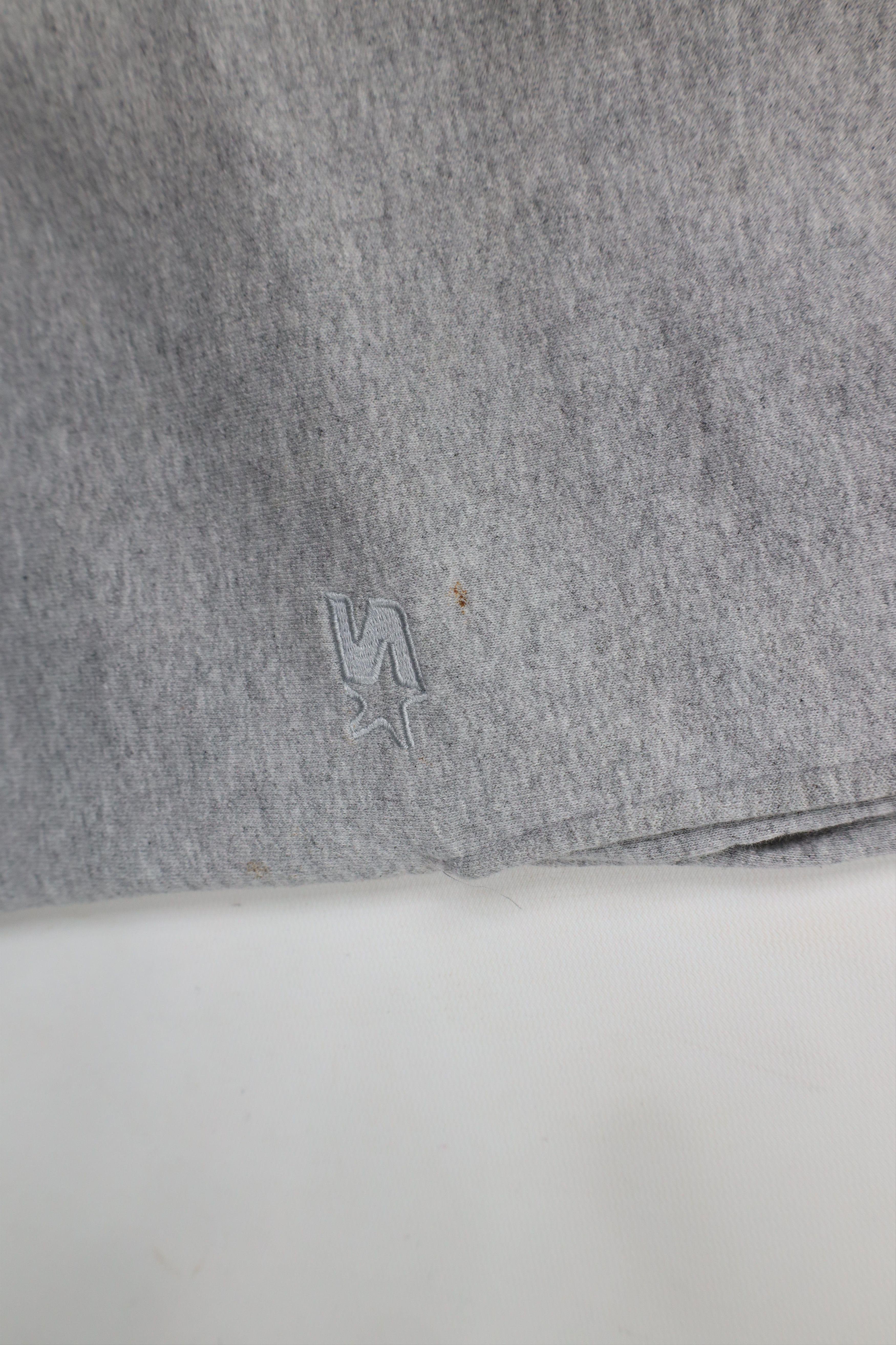 Starter × Vintage Vintage 90s Starter Blank Cuffed Sweatpants Joggers Gray Size US 34 / EU 50 - 7 Thumbnail