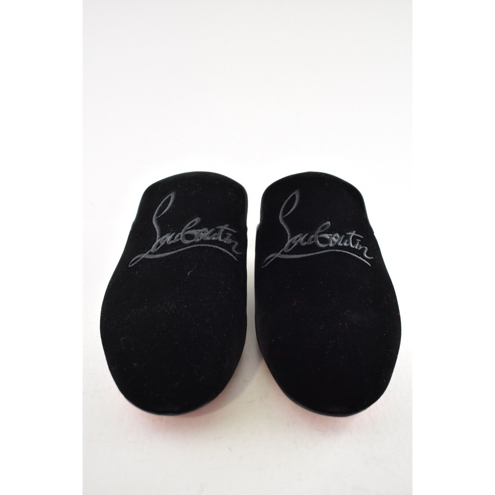 Christian Louboutin Christian Louboutin Navy Coolito Velvet Backless Loafer Size US 9 / EU 42 - 8 Thumbnail