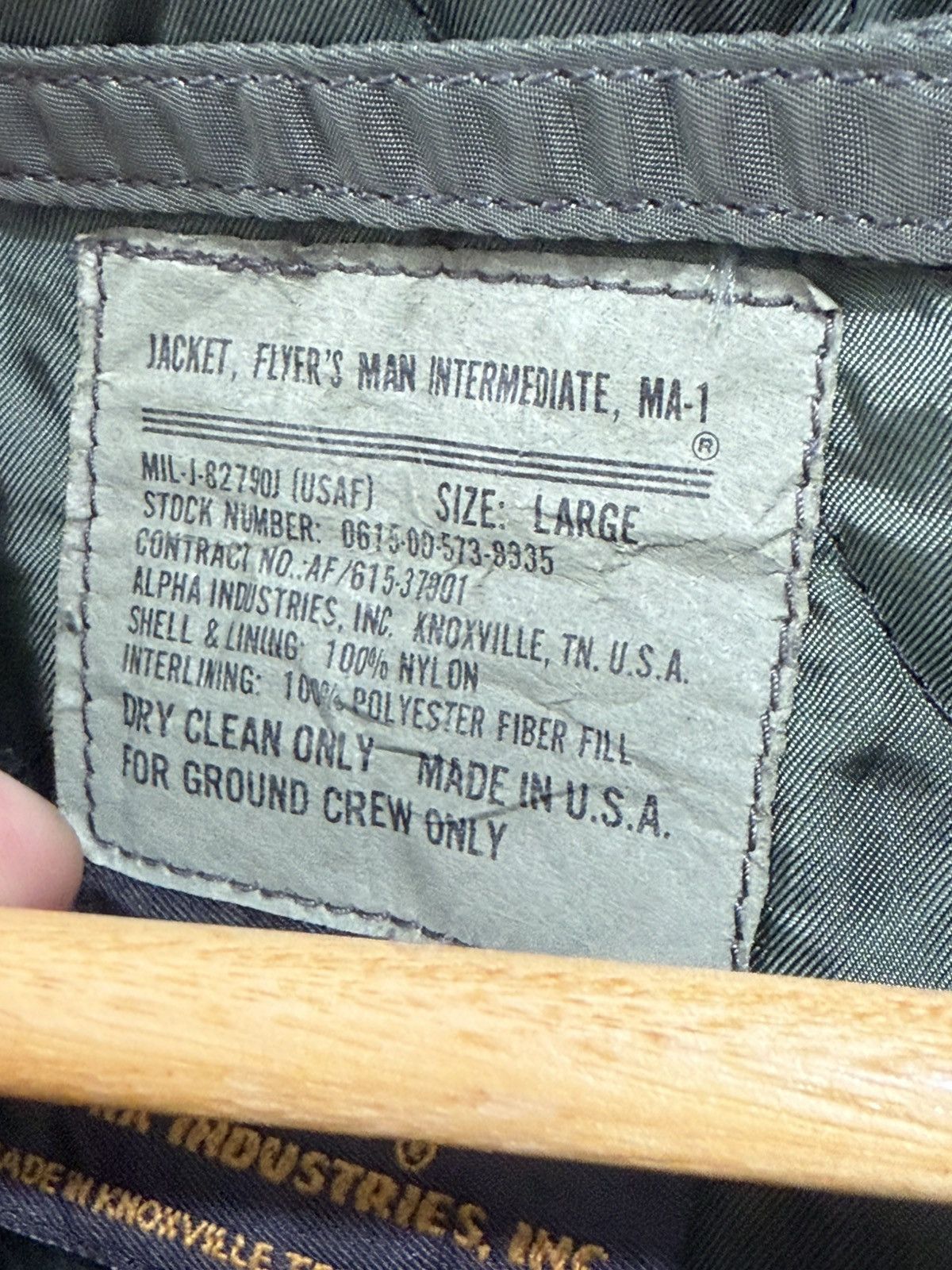 Alpha Industries Vtg Alpha Industries Bomber Jacket MA-1 Size US L / EU 52-54 / 3 - 9 Thumbnail