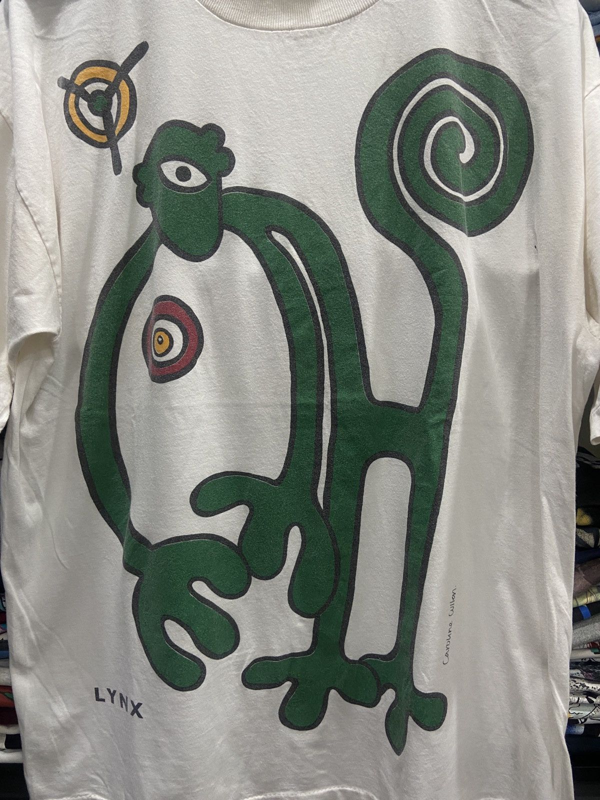 Band Tees 🔥Vintage 90s LYNX Caroline Cullen Art Pure pop T-Shirt Size US XL / EU 56 / 4 - 4 Thumbnail
