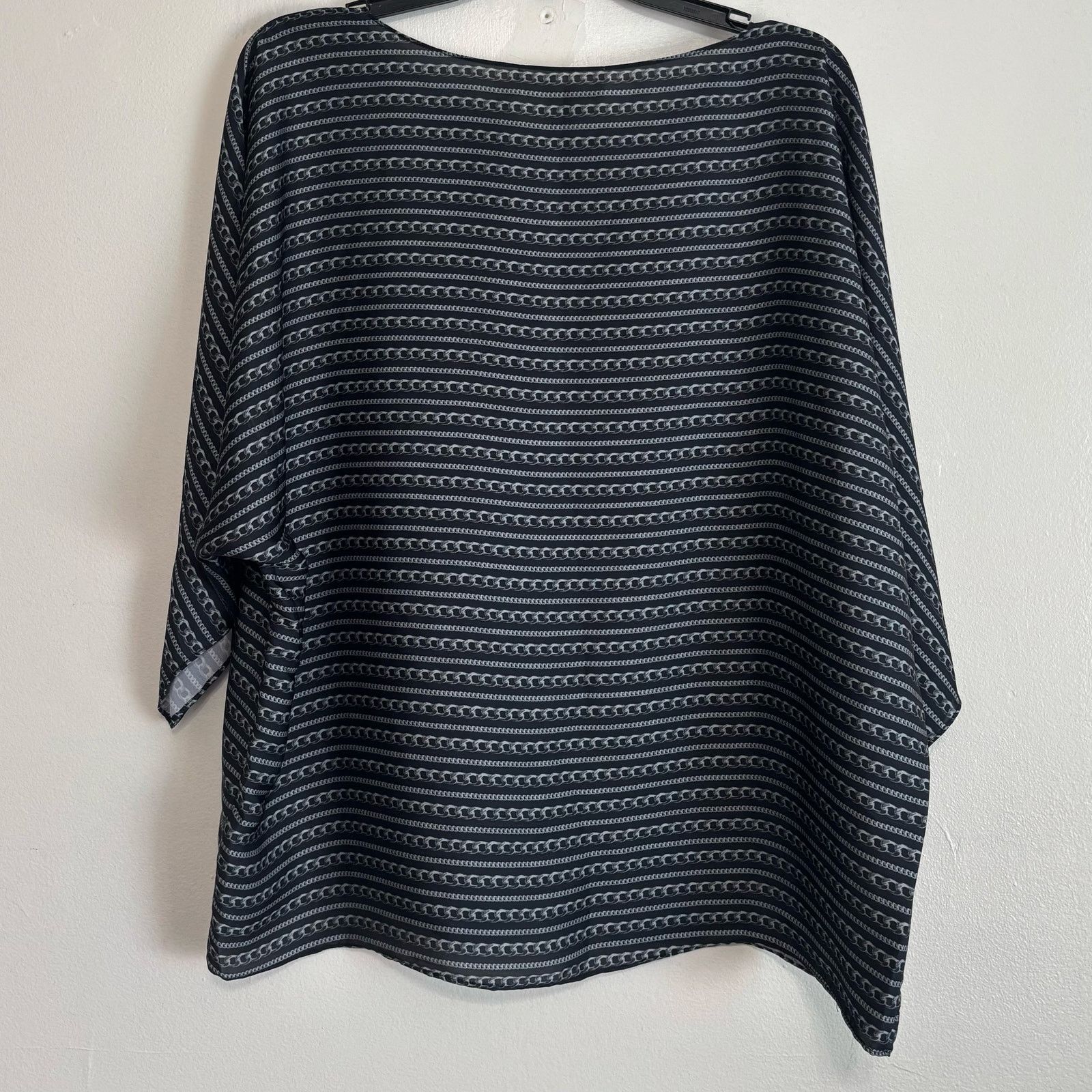 Michael Kors MICHAEL Michael Kors Charcoal Black and Gray Blouse Size XL Size XL / US 12-14 / IT 48-50 - 2 Thumbnail