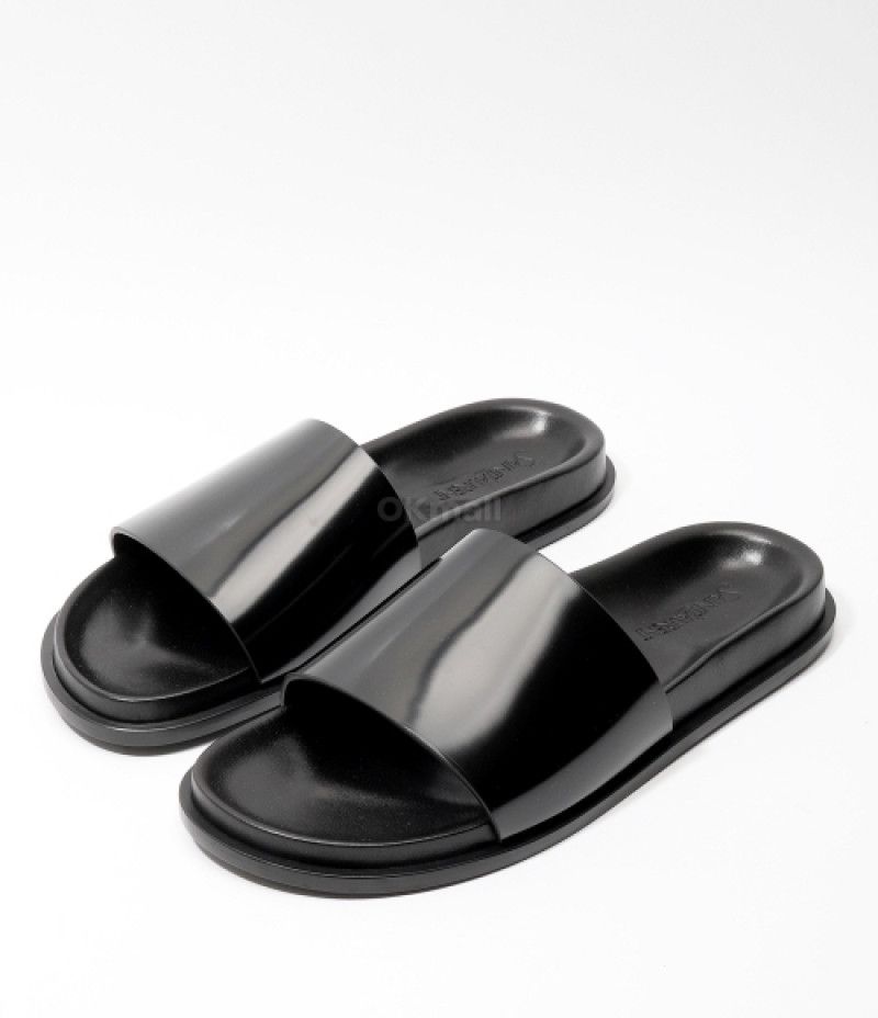 Saint Laurent Paris o1s1wg110426 818110 Nichols Slides Slippers Glazed Leather Size US 10 / EU 43 - 5 Thumbnail