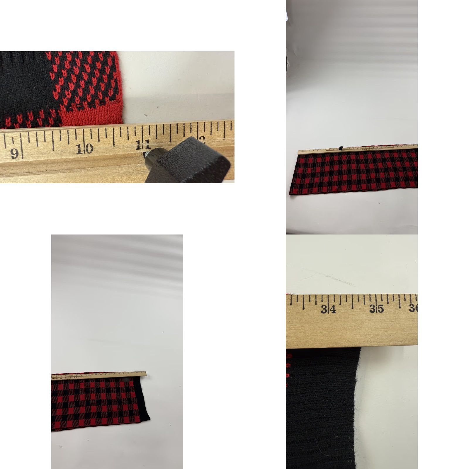 Vintage Woolrich Scarf Men Red Black Buffalo Plaid Winter Knit Wool Blend Outdoor Warm One Size Size ONE SIZE - 8 Thumbnail
