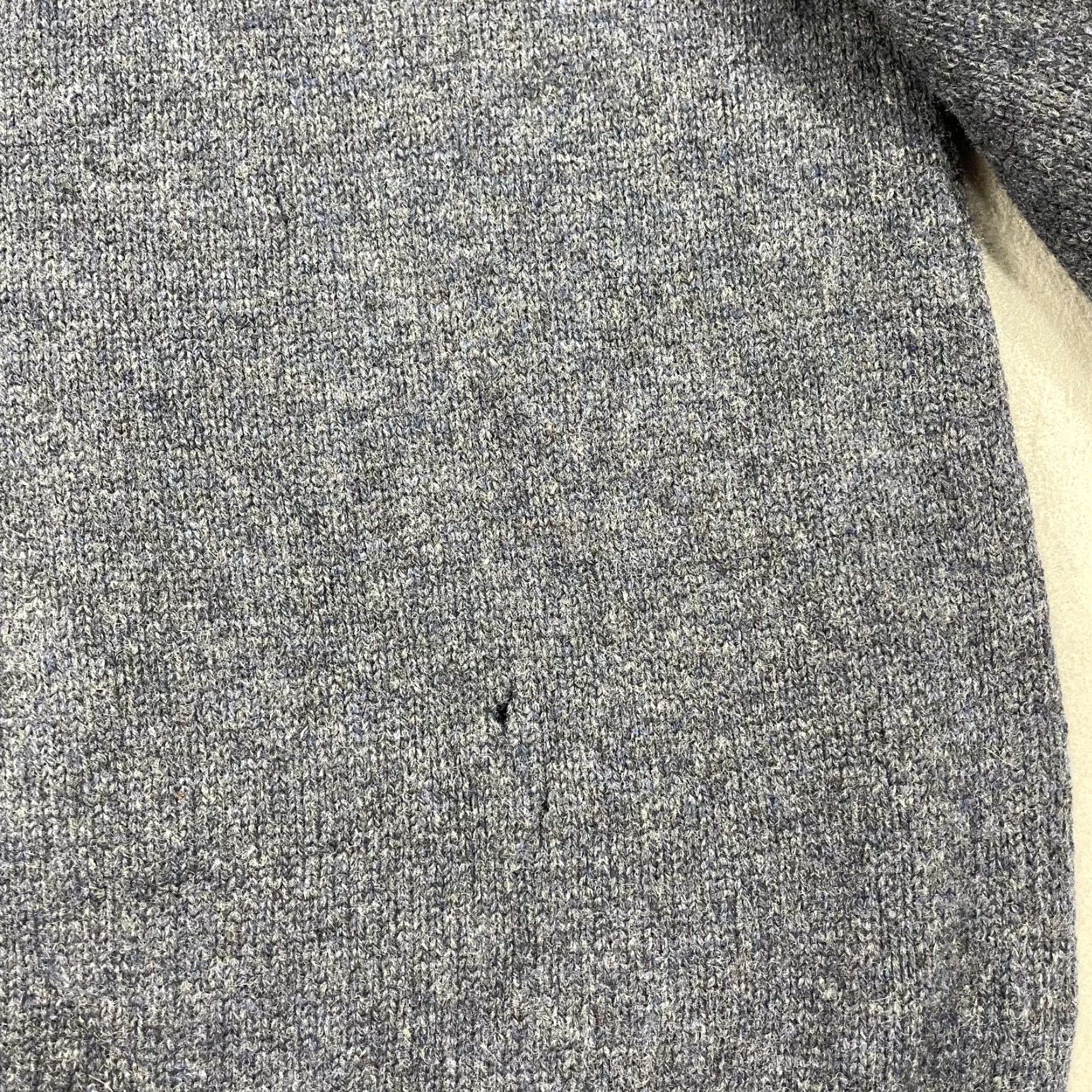 J.Crew VINTAGE J.CREW Hoodie Mens M Blue 100% Lambswool Knit Pullover Sweater Oarsman 90s Winter Fall Spring Mens Size US M / EU 48-50 / 2 - 5 Thumbnail
