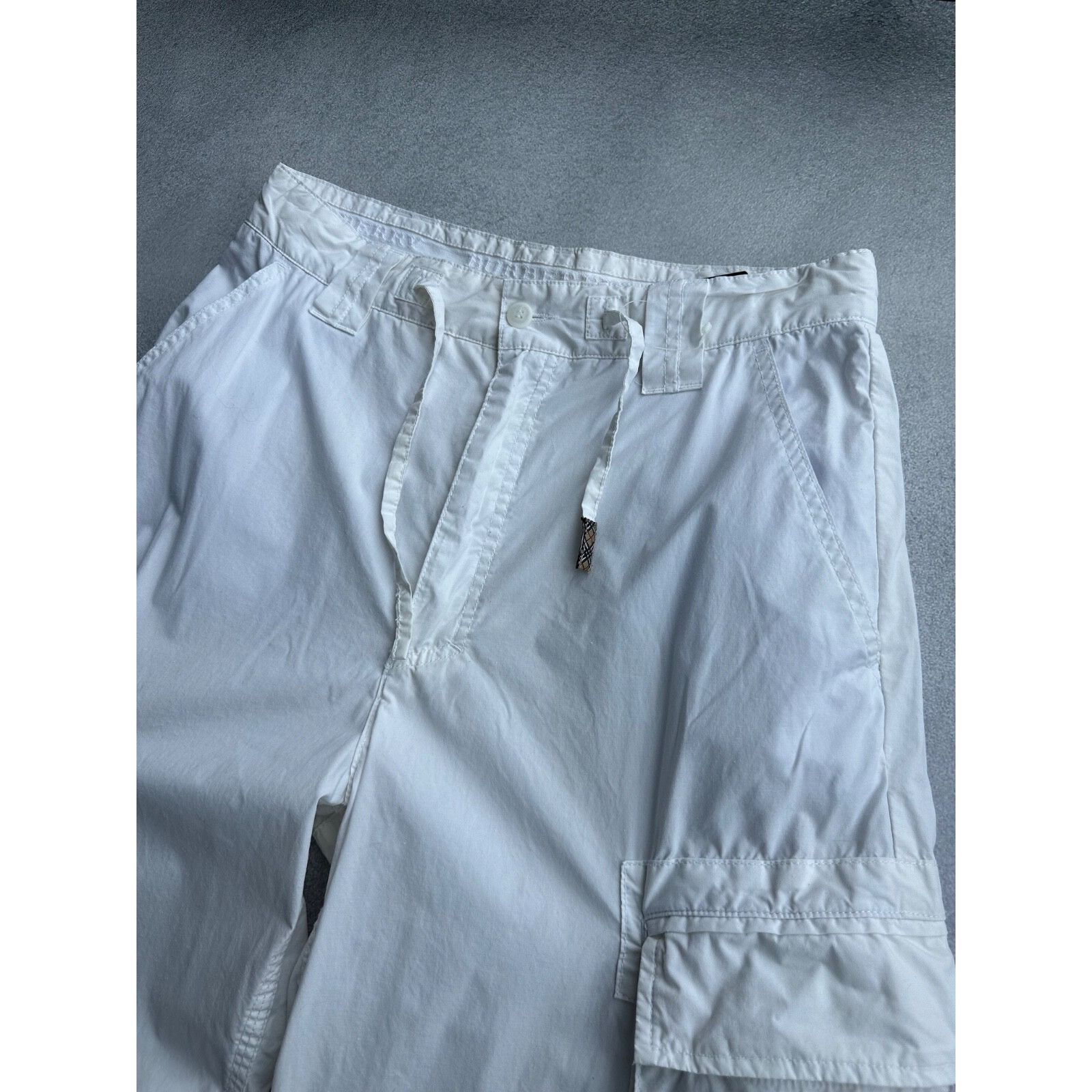 Burberry Burberry London White Baggy Men’s Cargo Pants Size US 32 / EU 48 - 7 Thumbnail