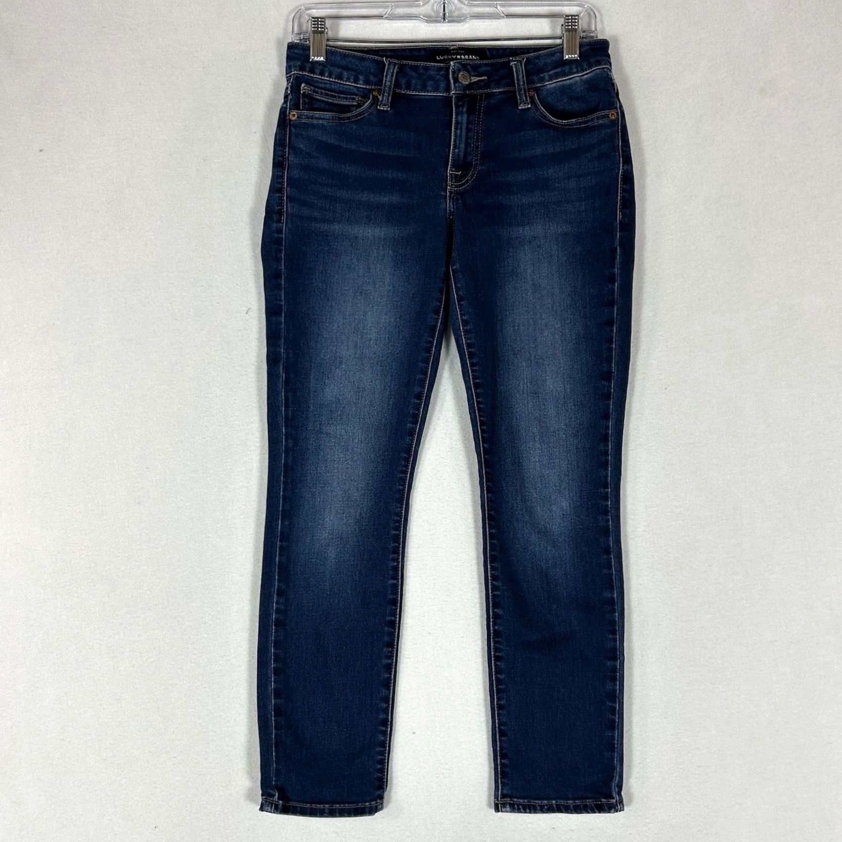 Lucky Brand Lucky Brand Lolita Skinny Jeans Womens 2/26 Ankle Denim Blue Dark Wash Casual Jeans Womens Skinny Fit 26in Inseam 5-Pocket Size 26" / US 2 / IT 38 - 2 Thumbnail