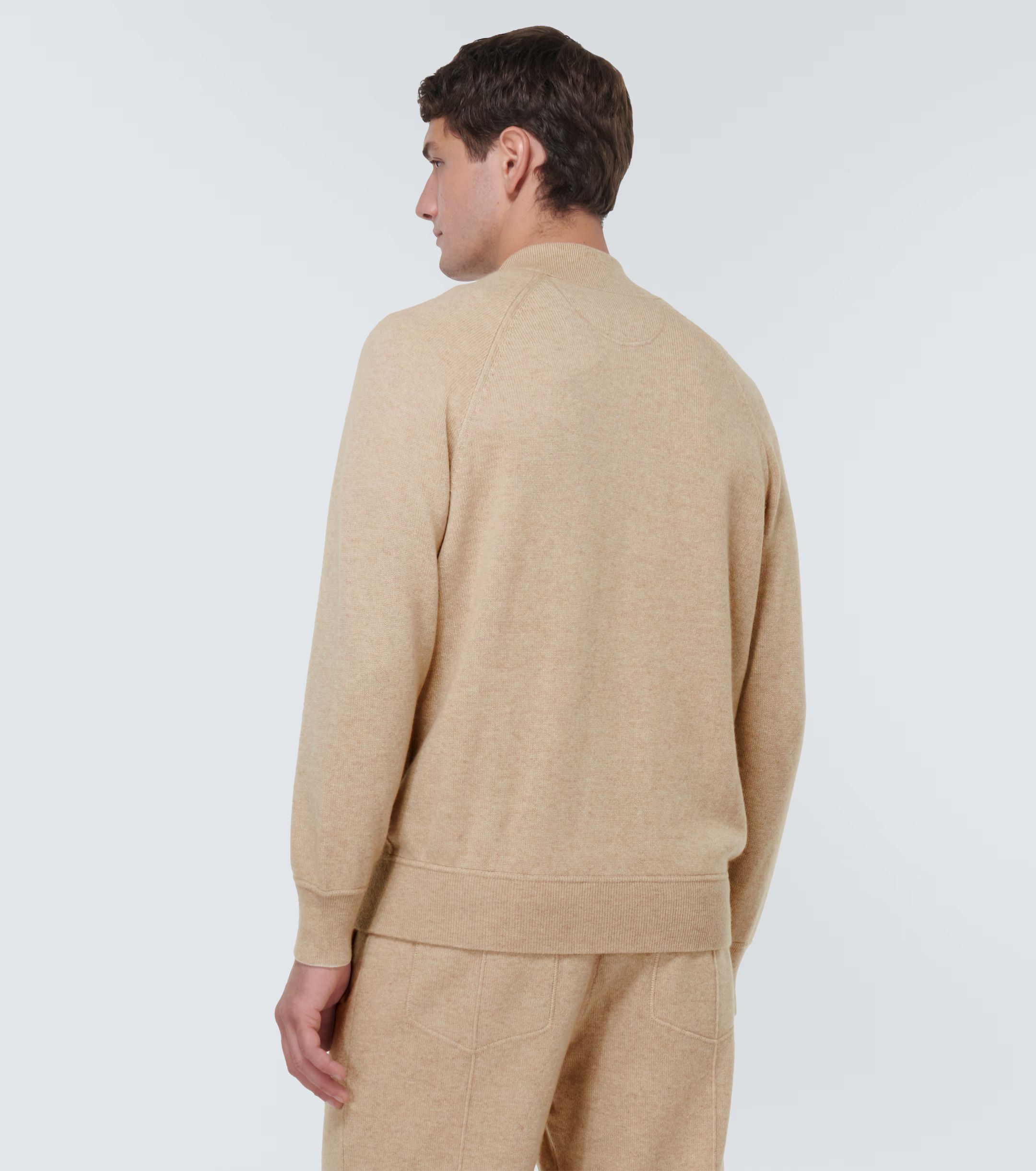 Brunello Cucinelli o1w1db10125 Cashmere Cardigan in Beige Size US M / EU 48-50 / 2 - 4 Thumbnail