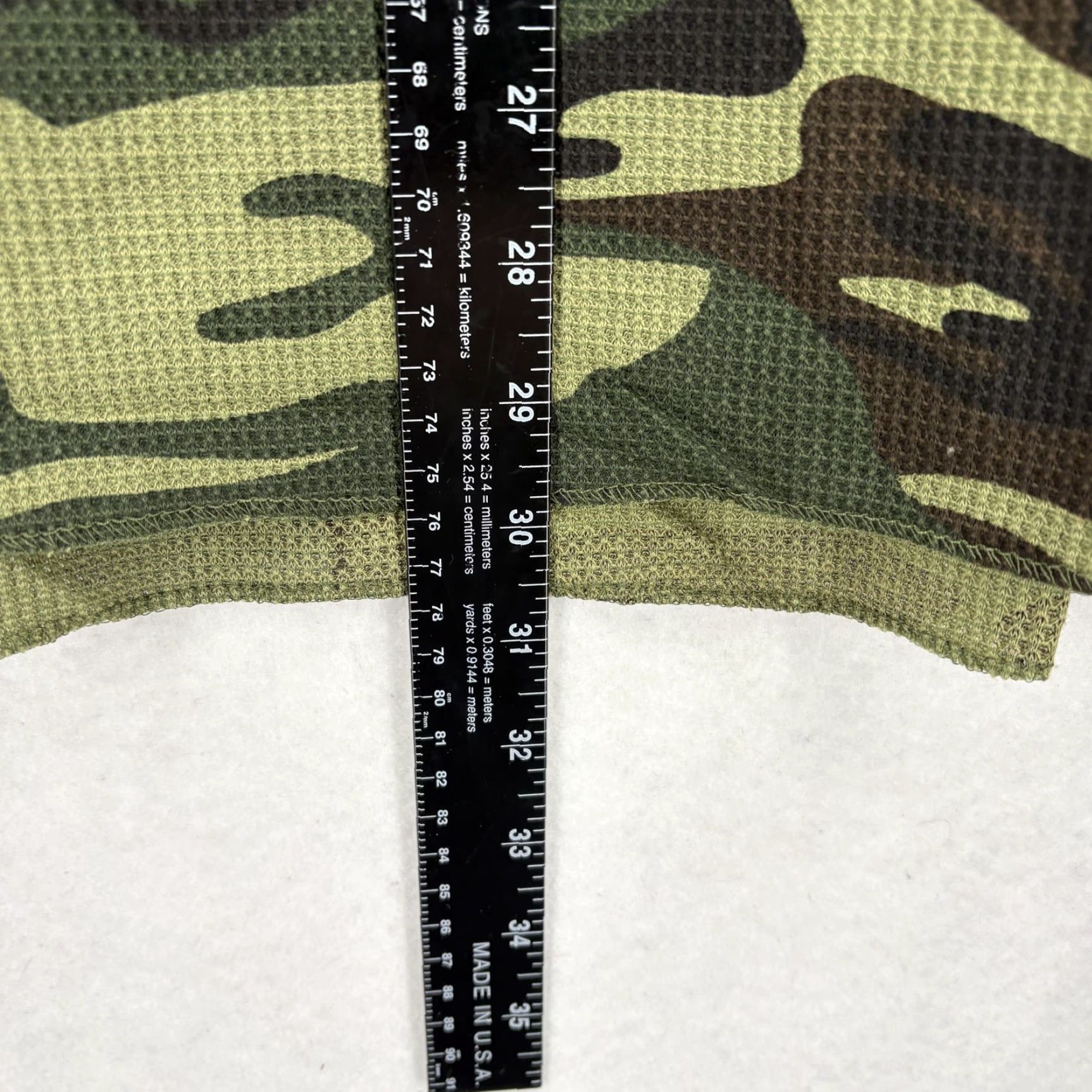 Rothco VINTAGE Rothco Shirt Mens 4XL Green Camo Thermal Long Sleeve Crew Neck Military Rugged Size US XXL / EU 58 / 5 - 6 Thumbnail