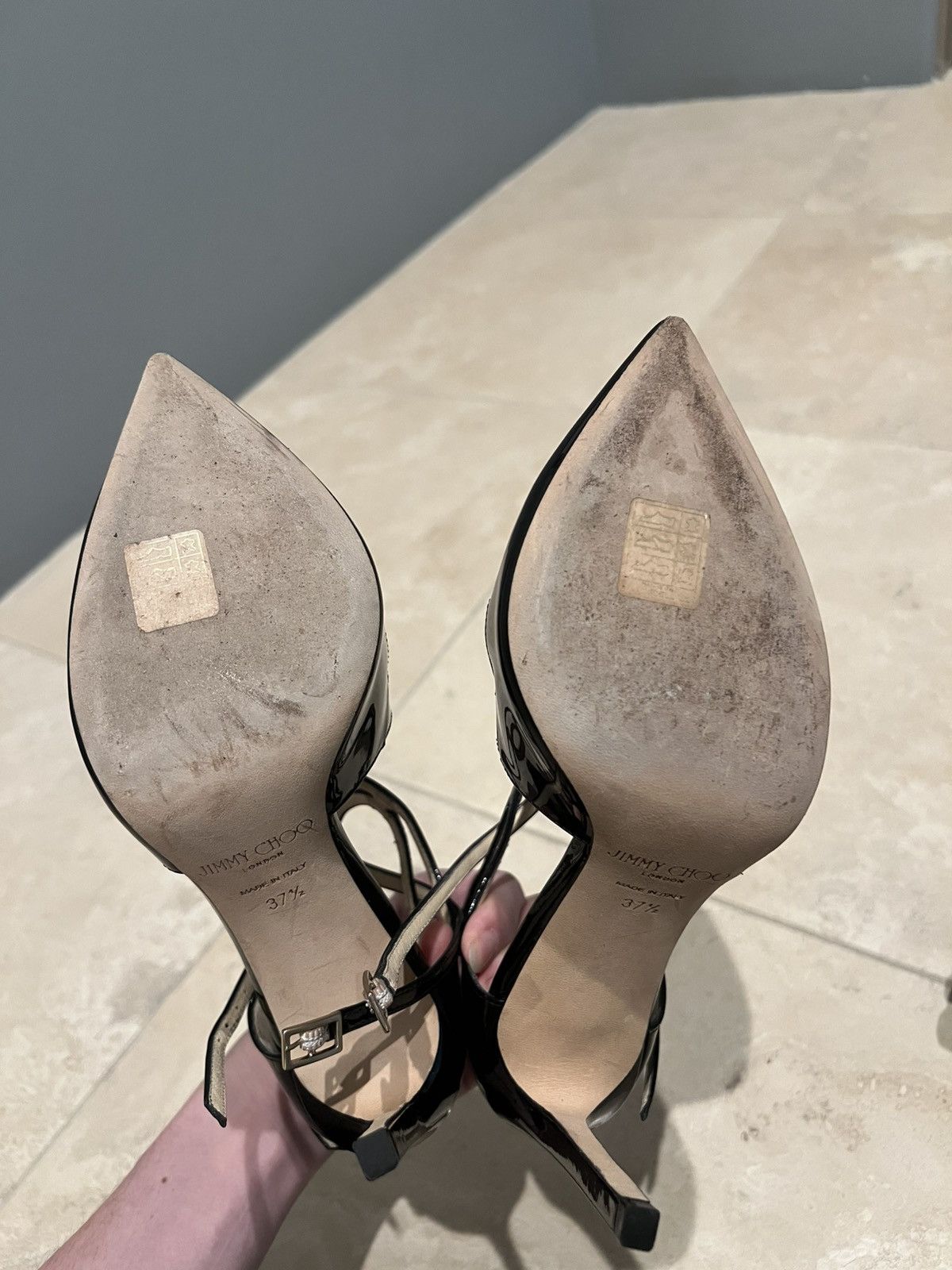 Jimmy Choo Lang black patent leather heels Size US 7.5 / IT 37.5 - 7 Thumbnail