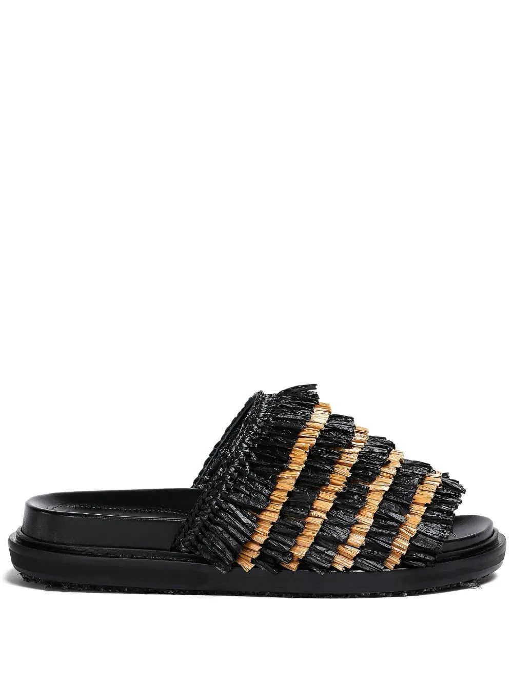 Marni o1y1025 Slippers in Black/Beige Size US 11 / IT 41 - 1 Thumbnail