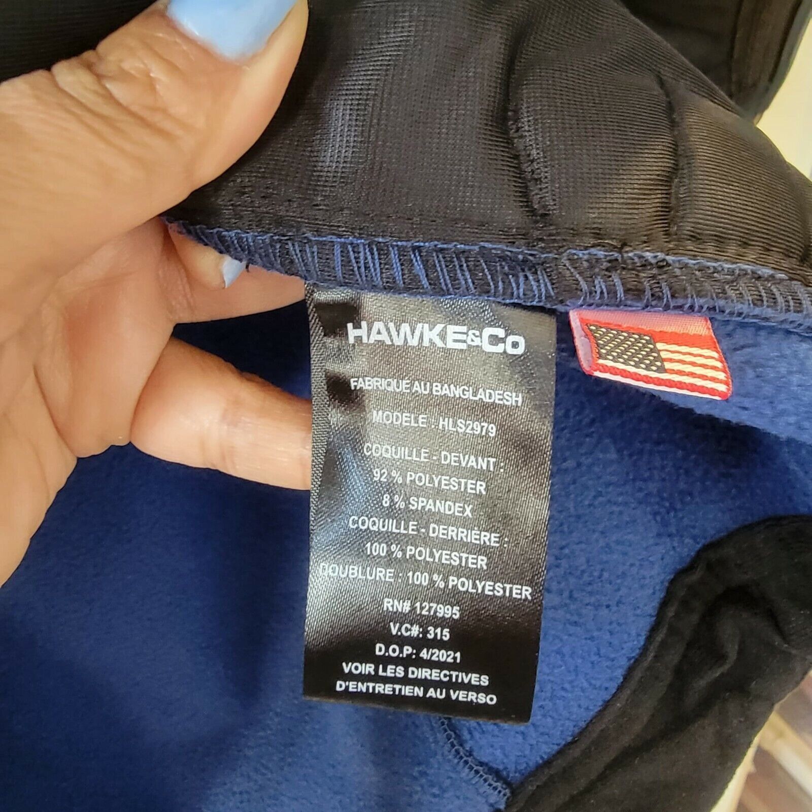 Hawke & Co ⭐Men's Jacket Top Sz L Hawke & Co Packable Rain Defender Bla Size US L / EU 52-54 / 3 - 6 Thumbnail