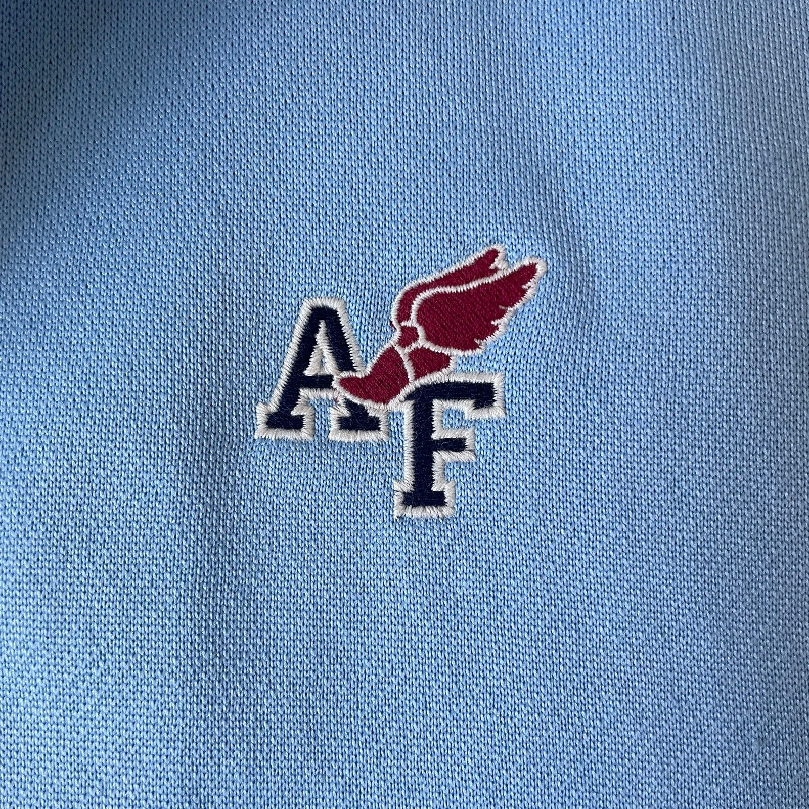 Abercrombie & Fitch Winged A&F Logo Powder Blue Track Jacket | Y2K Vintage XL Size US XL / EU 56 / 4 - 4 Thumbnail