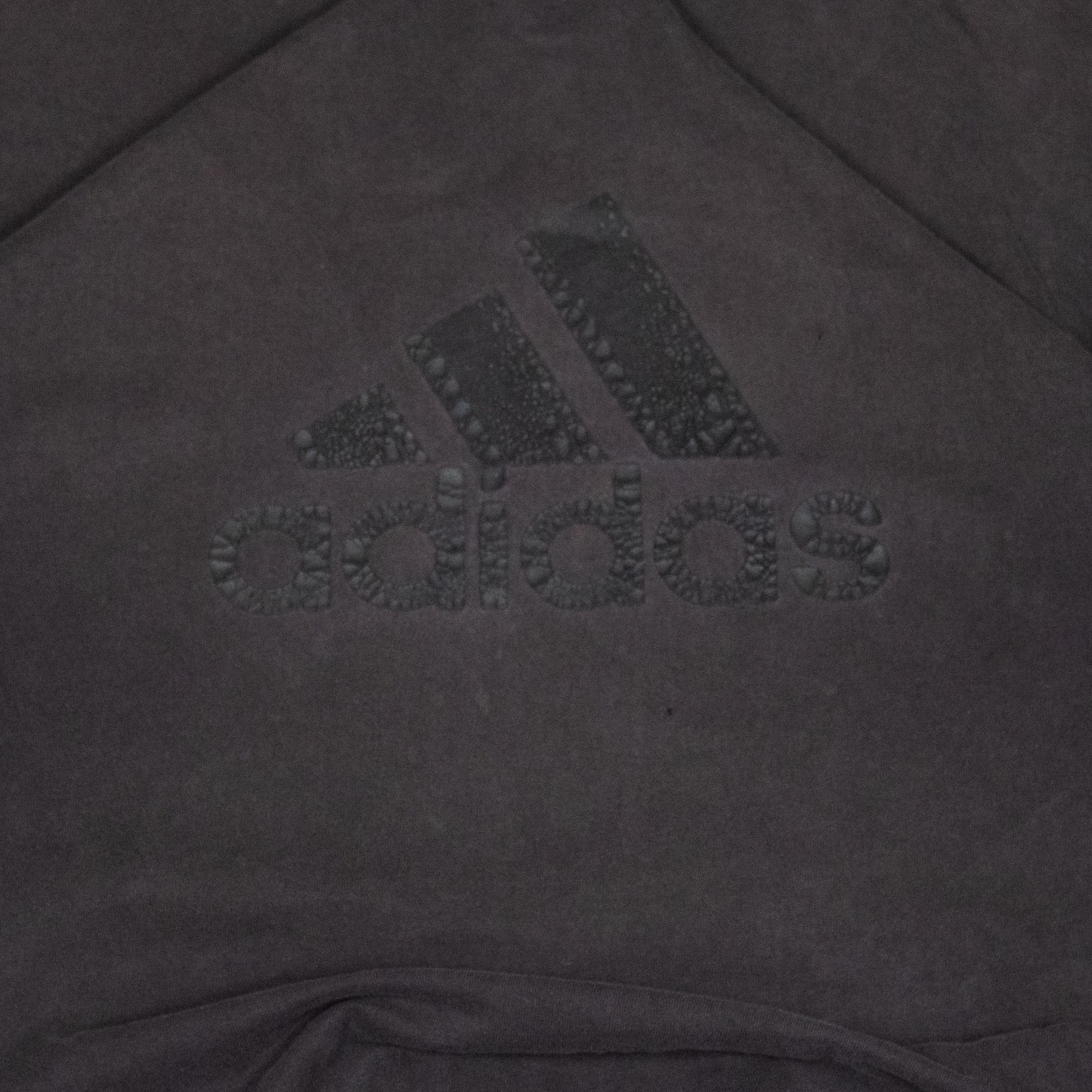 Adidas Vintage 1990's Adidas Faded Tonal Logo Thrashed T-Shirt Size US L / EU 52-54 / 3 - 4 Thumbnail