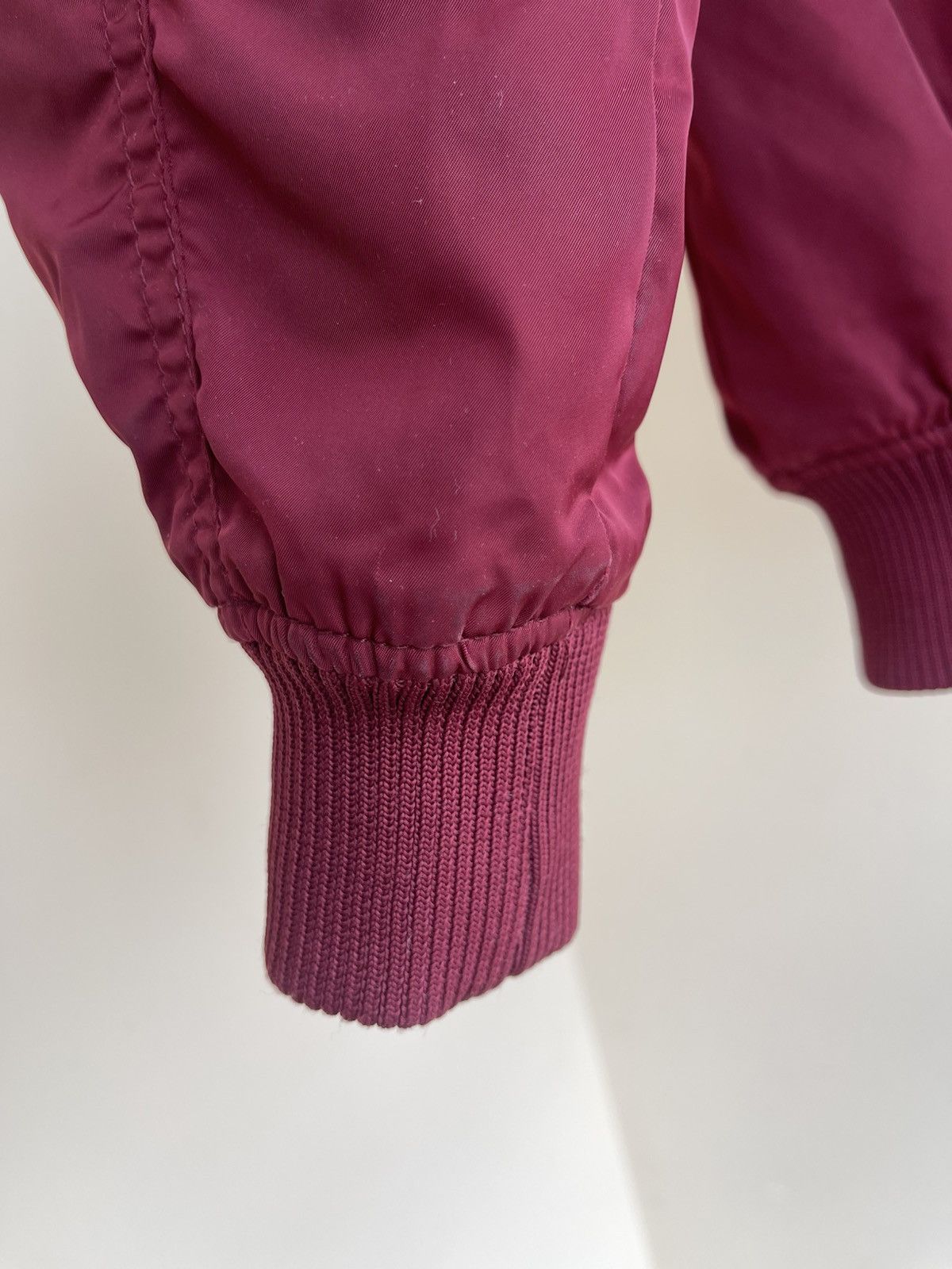 Bershka Bershka Premium Collection MA-1 Bomber Jacket Burgundy Size XS / US 0-2 / IT 36-38 - 15 Thumbnail