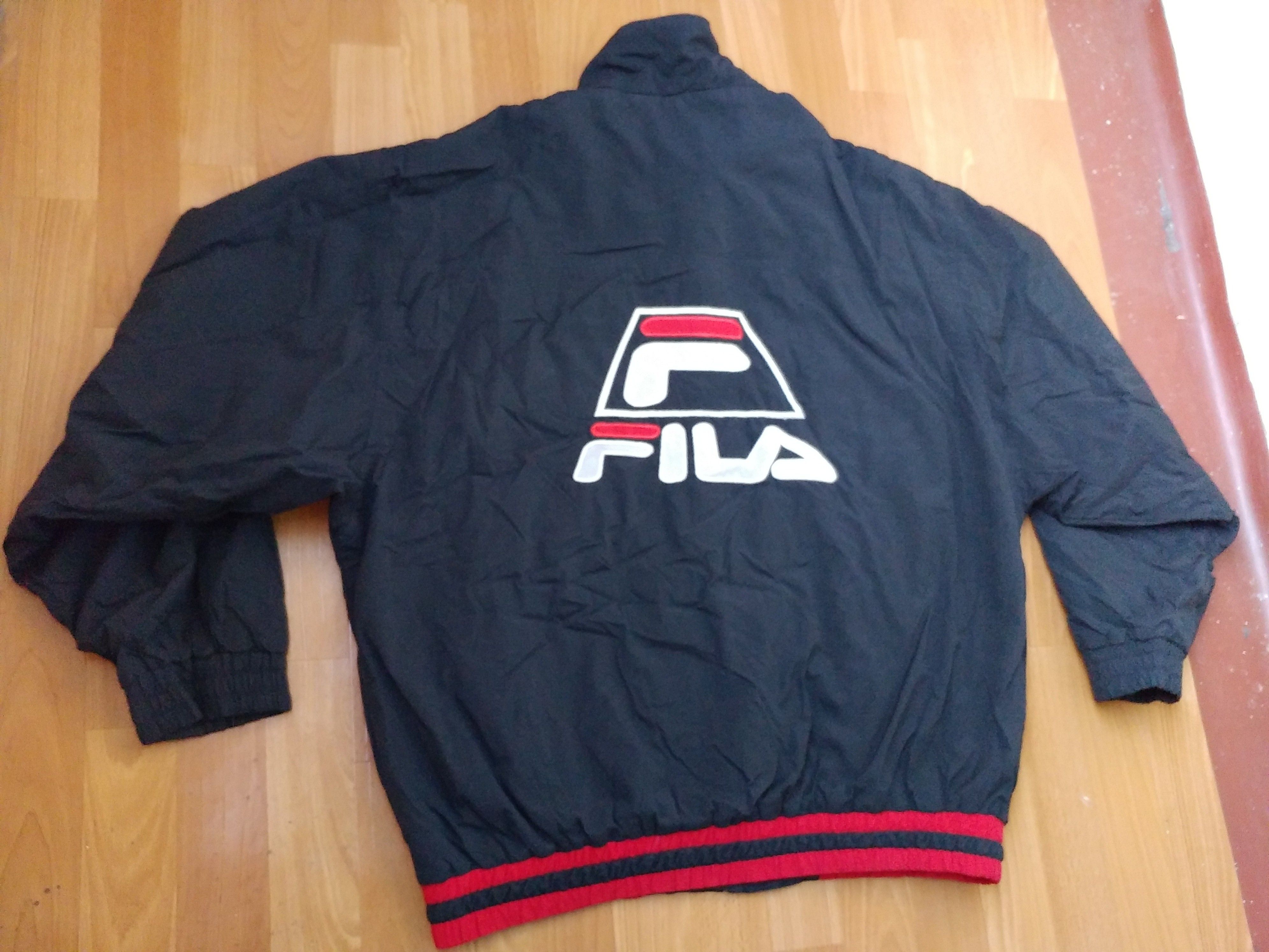 Fila FILA jacket, black, vintage, 90s hip hop windbreaker size XL Size US XL / EU 56 / 4 - 3 Thumbnail