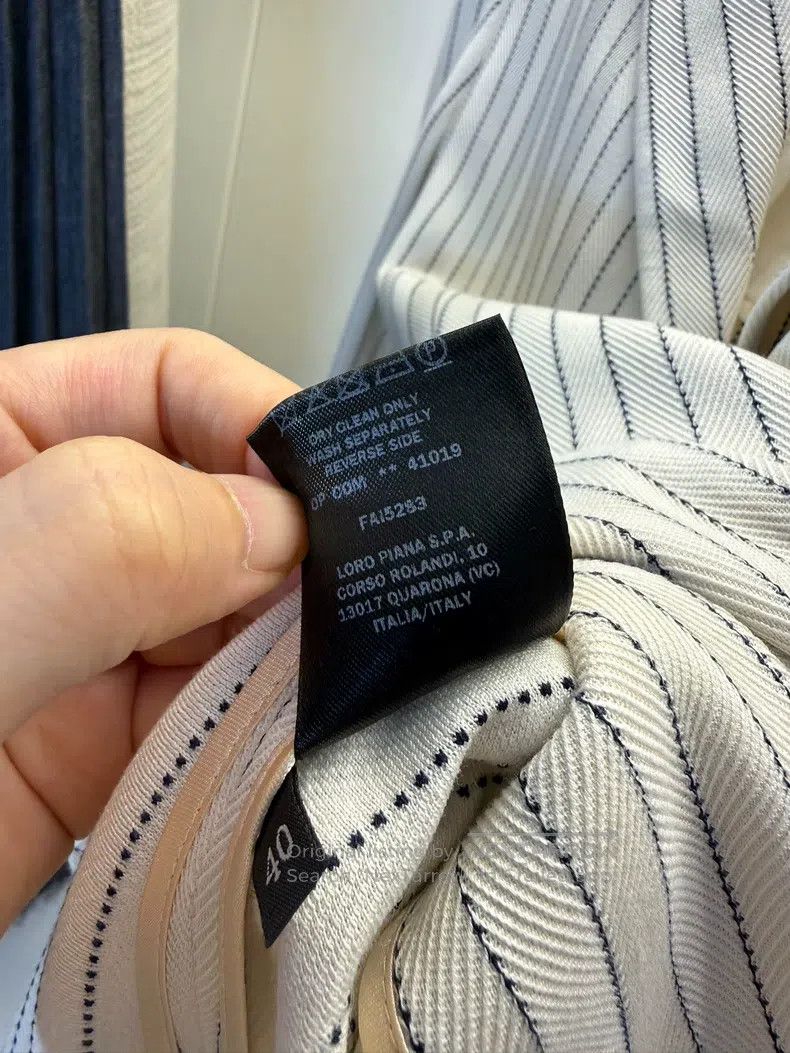 Loro Piana Loro Piana Striped Silk Cotton Jacket Size XS / US 0-2 / IT 36-38 - 9 Thumbnail