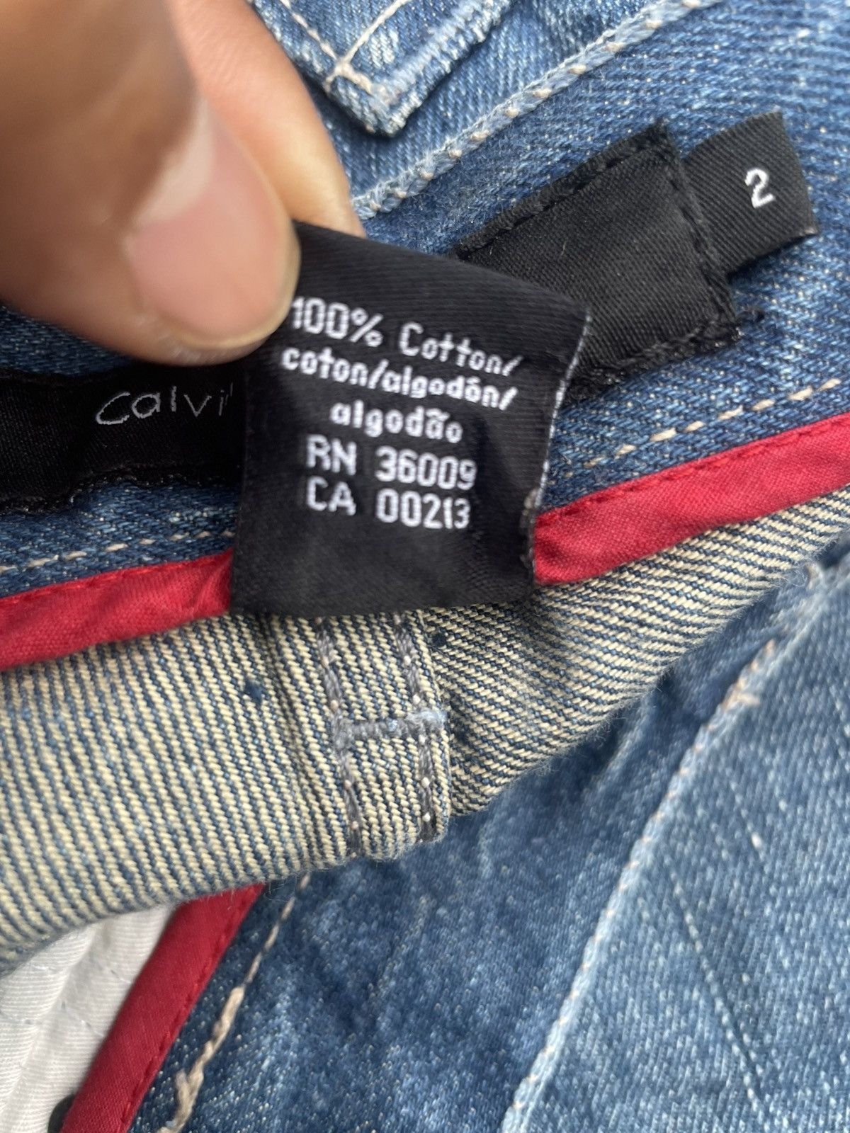 Calvin Klein × Vintage Vintage Calvin Klein Flare Distresed Denim Size 28" / US 6 / IT 42 - 15 Thumbnail