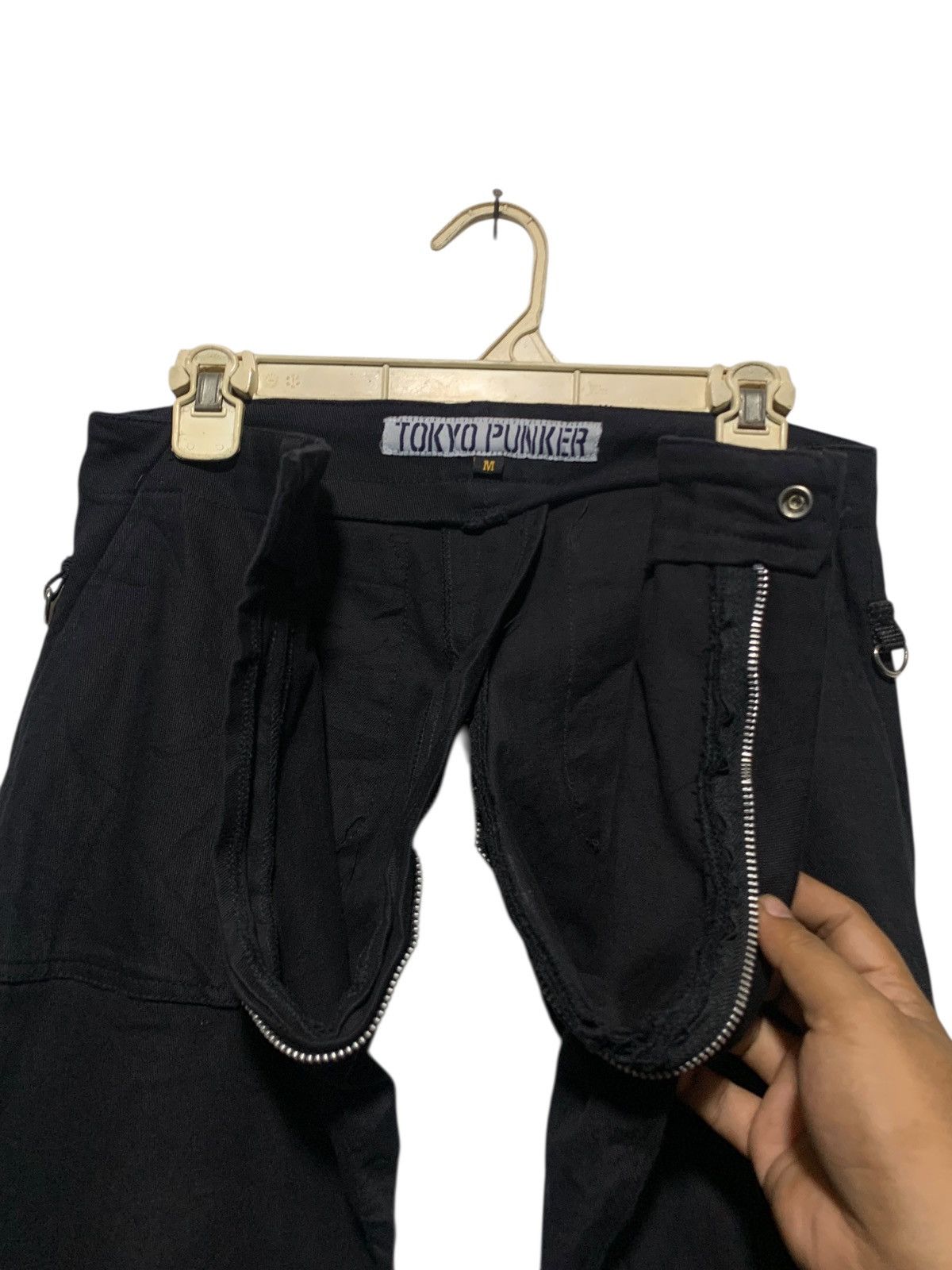 Sex Pot ReVeNGe 2000s TOKYO PUNKER Full zipper bondage denim pants Size US 29 - 4 Thumbnail