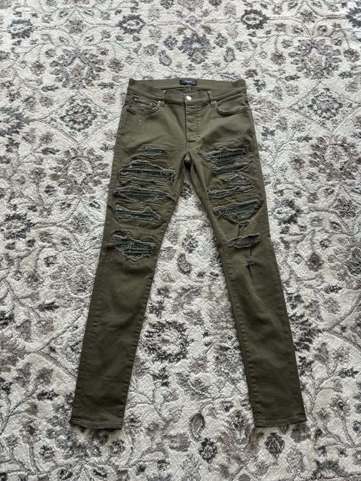 Amiri Amiri olive Bandana Patch Size US 34 / EU 50 - 1 Thumbnail