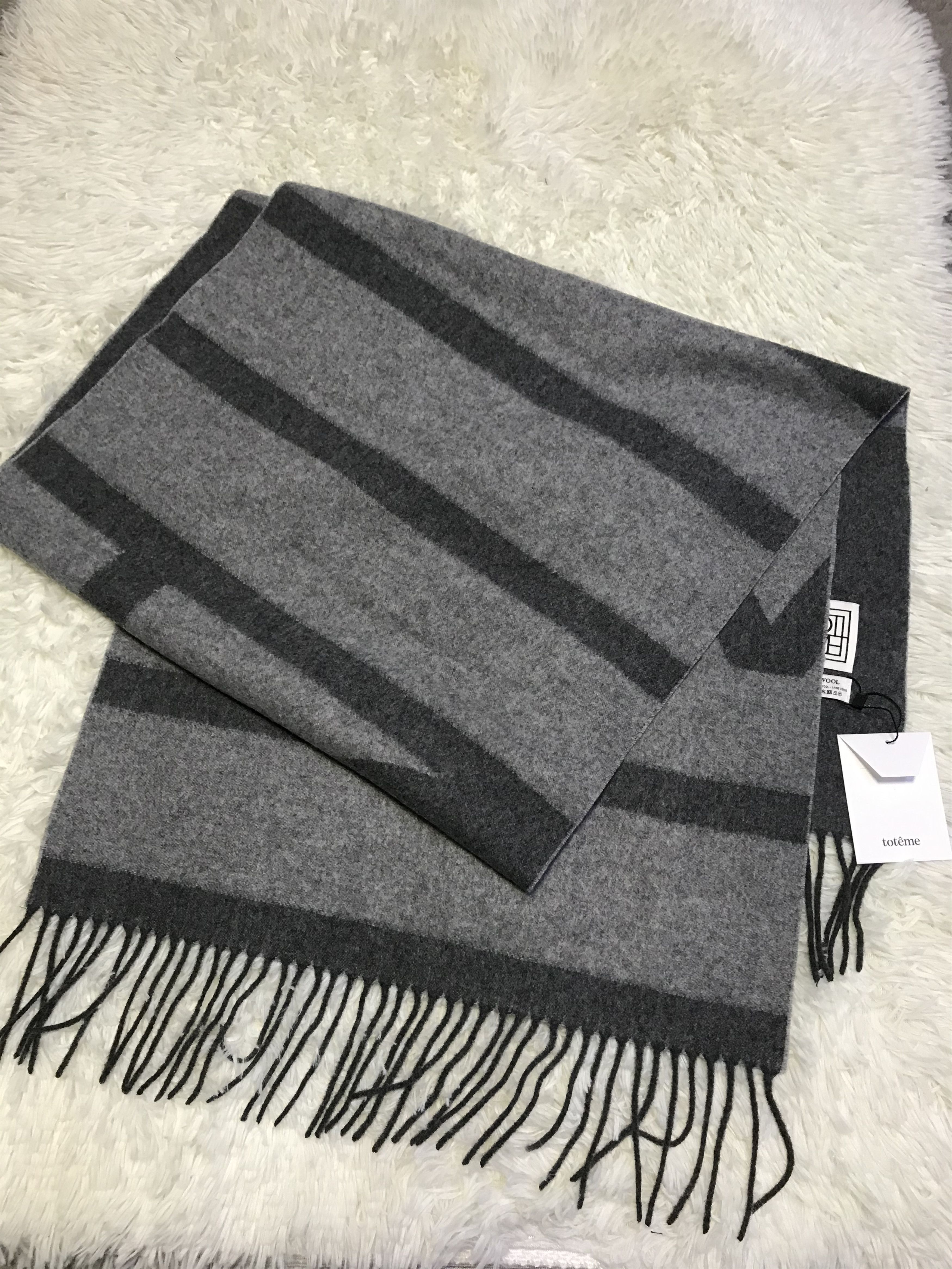 Toteme Toteme Monogram jacquard wool scarf Size ONE SIZE - 5 Thumbnail