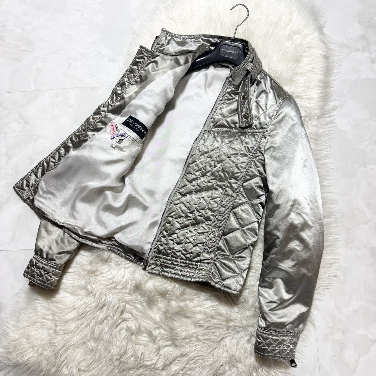 Dolce & Gabbana Authentic, Dolce & Gabbana Runway Quilted Zip-Up Jacket 46 Size US S / EU 44-46 / 1 - 8 Thumbnail