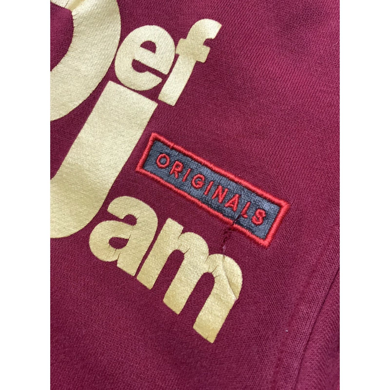 Adidas Adidas Originals X Def Jam Recordings Trefoil Maroon Sweatshirt Hoodie Sz. M Men Hoodie Multicolor Pullover 90s Mens Size US M / EU 48-50 / 2 - 6 Thumbnail