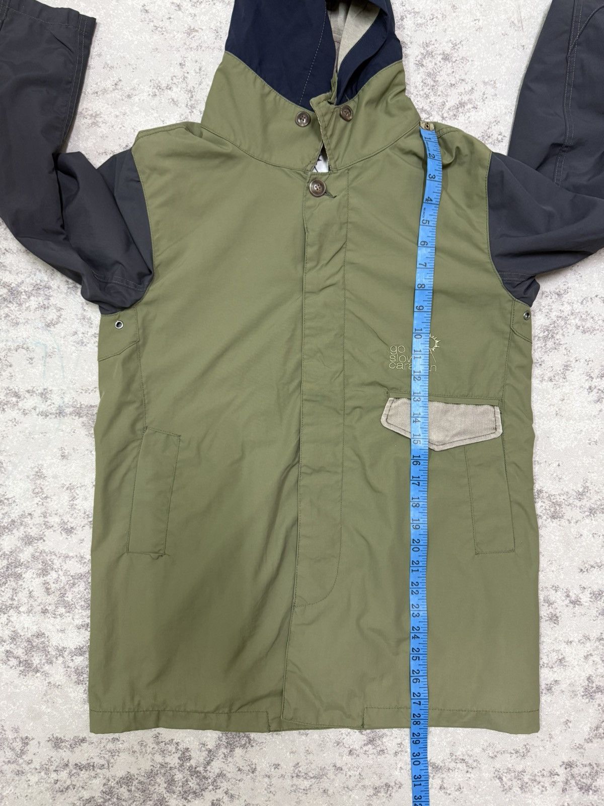 go slow caravan Go Slow Caravan Button Up Windbreaker Jacket Hoodie Size US S / EU 44-46 / 1 - 18 Thumbnail