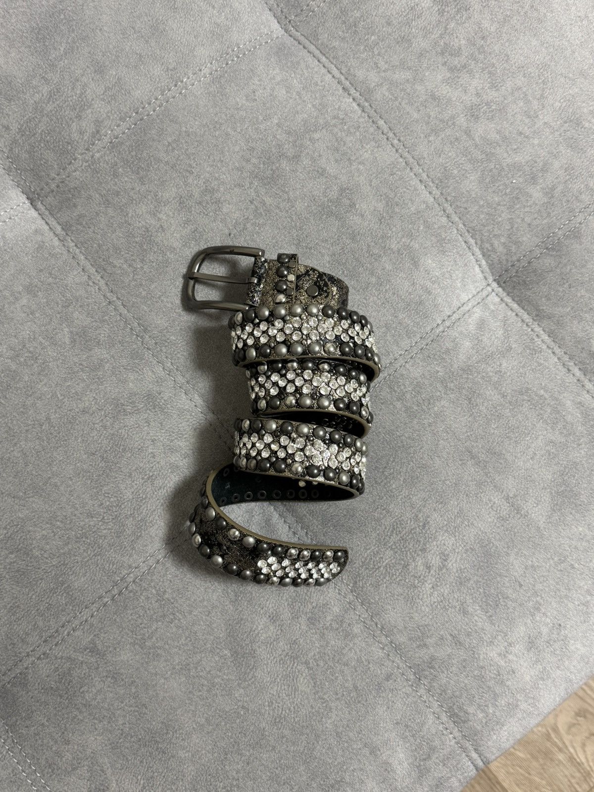 Japanese Brand × Vintage Vintage Y2K leather avant garde glamour belt Size ONE SIZE - 7 Thumbnail